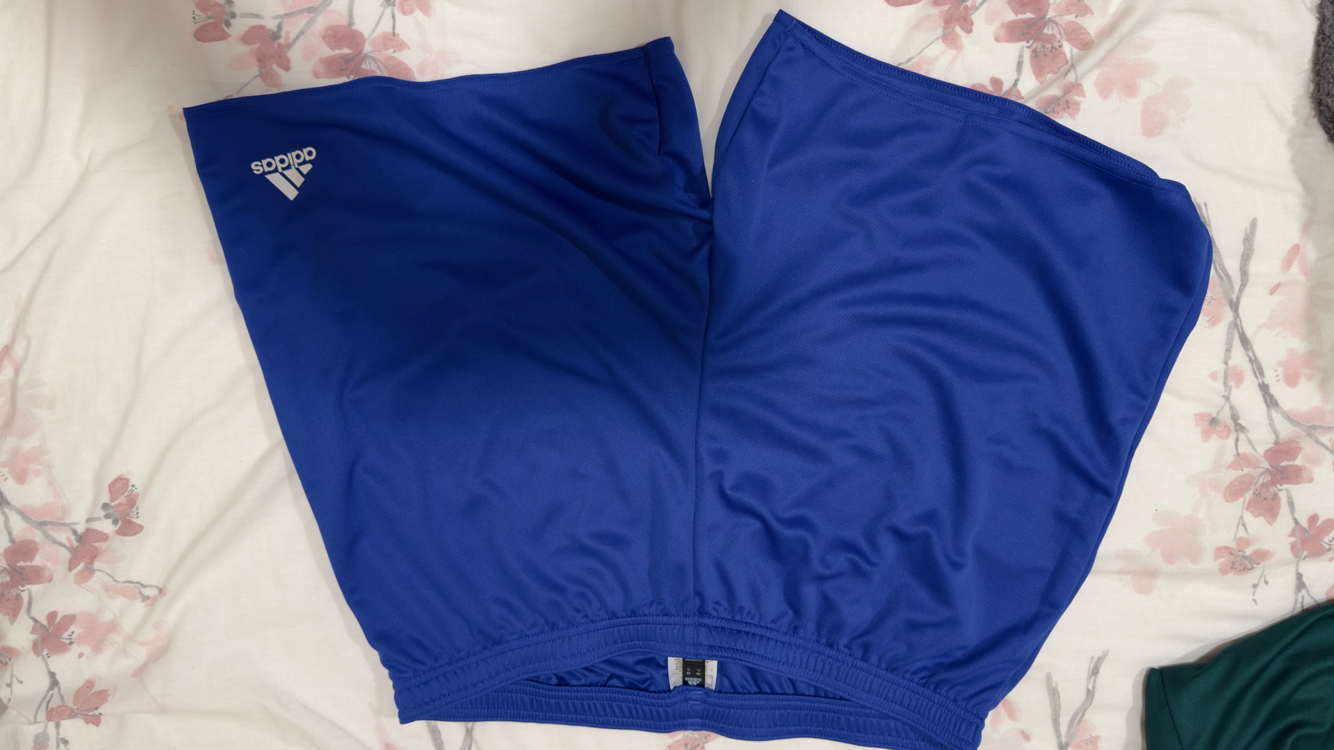 Adidas Blue Size XL & Green Size L Mens Shorts - Image 1
