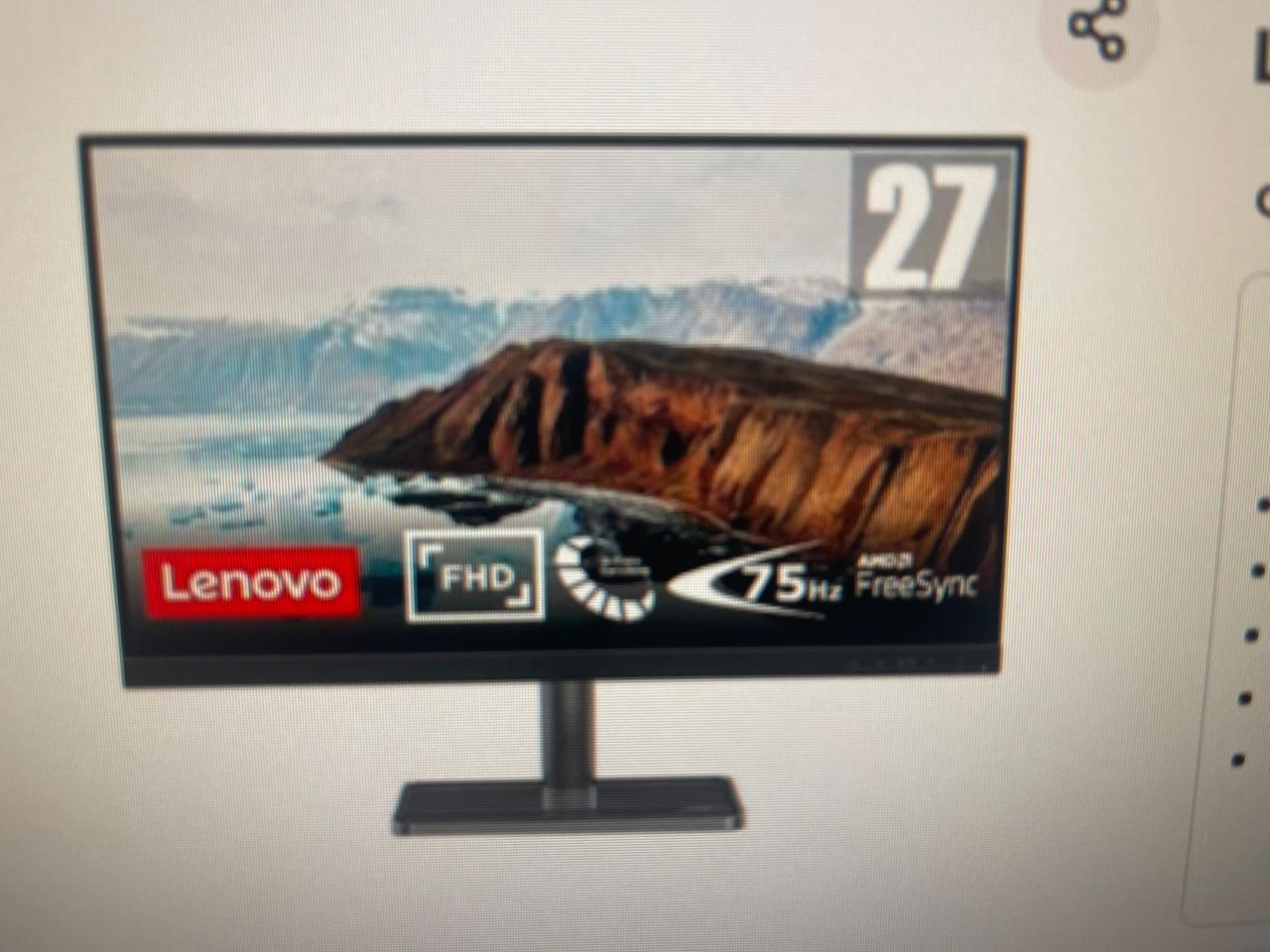 Lenovo L27i-40     27" inch  Monitor - Image 2