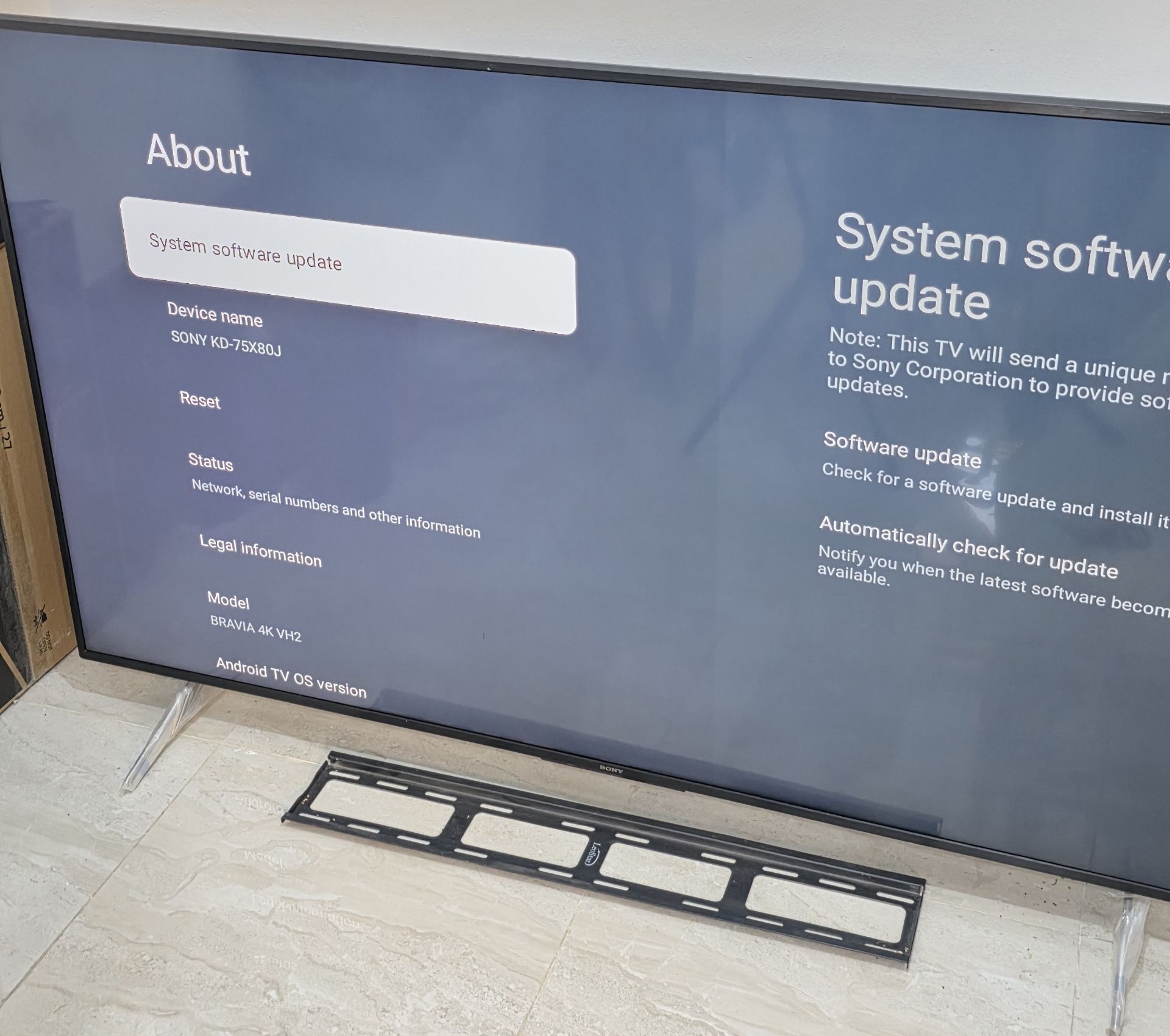 تلفزيون Sony 75 إنش سمارت 4K جوجل - Image 4