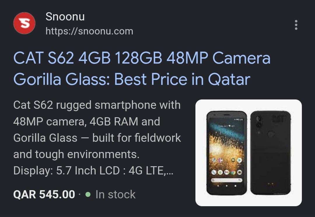 للبيع: هاتف CAT S62 مقاوم (4GB/128GB) - 350 ريال - Image 6