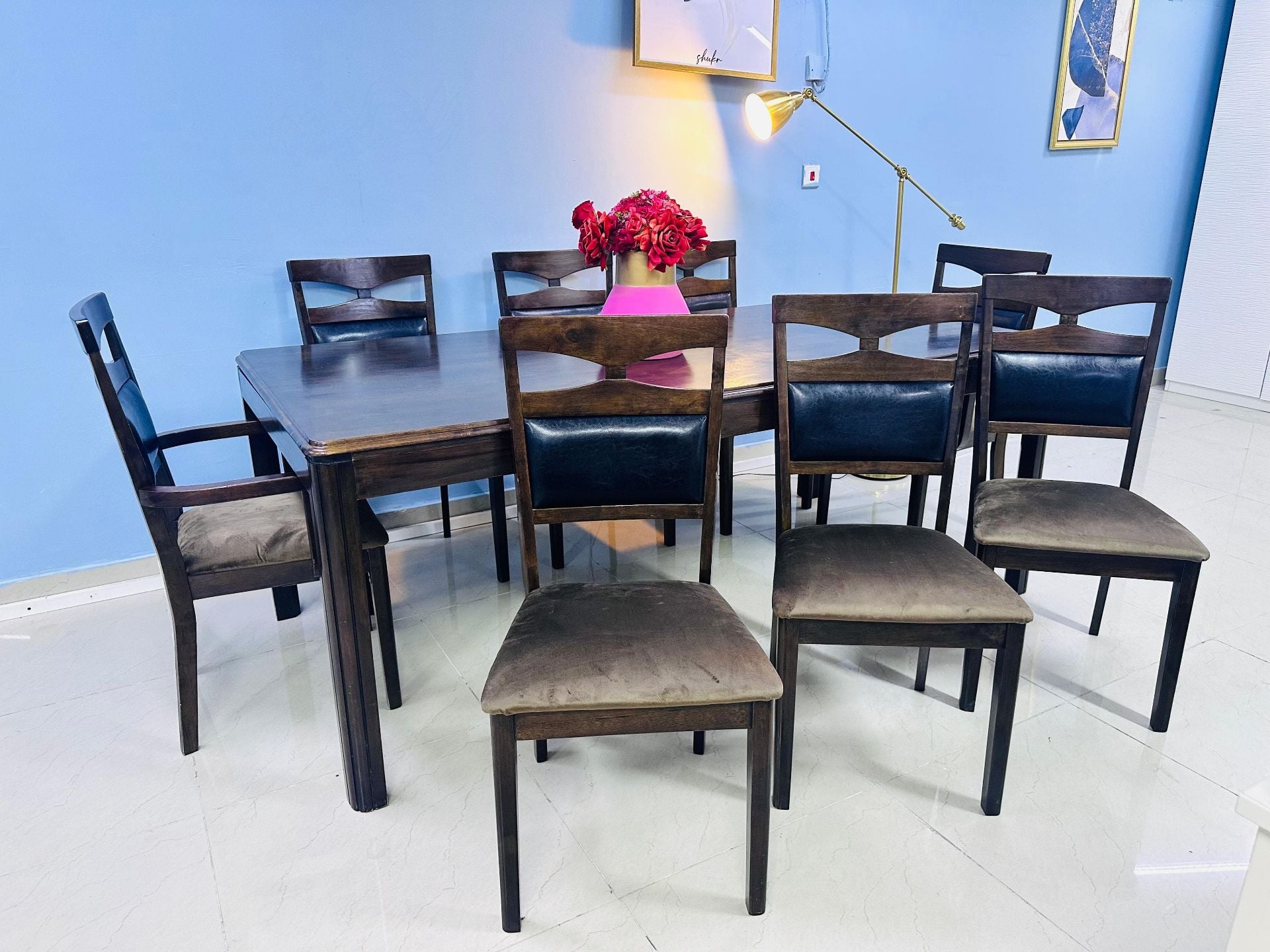 💥Like new condition Homecenter brand 8 chair dining table for sell - Image 8