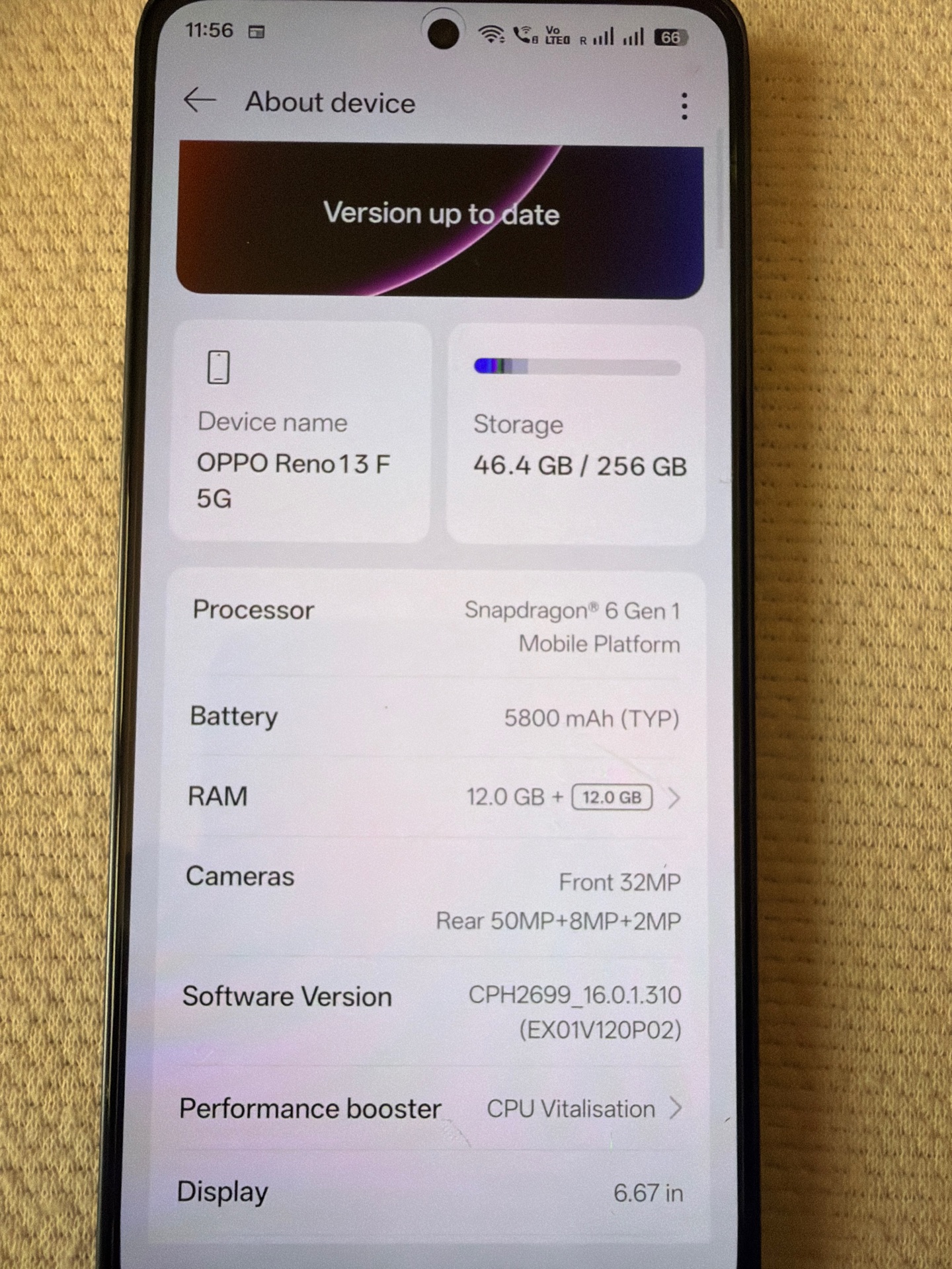 OPPO Reno F13 5G – Excellent Condition – 7 Months Used - Image 4