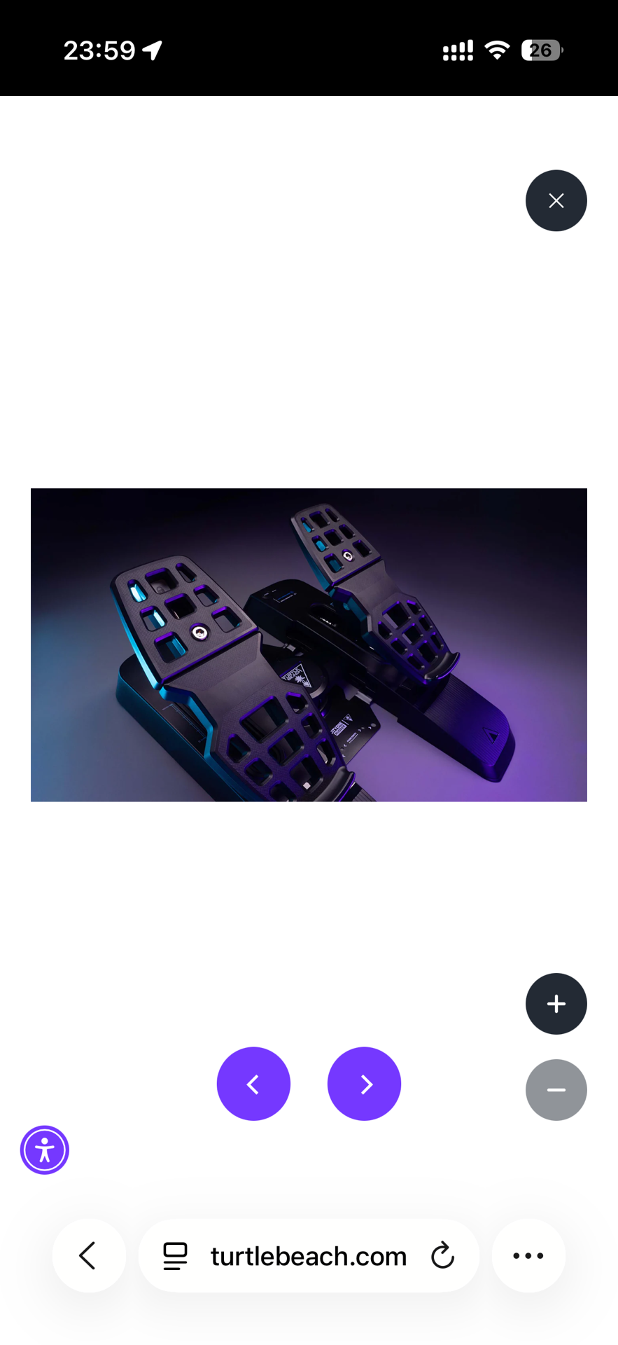 Turtle Beach VelocityOne Rudder Universal Rudder Pedals - Xbox Series X|S & Xbox - Image 1