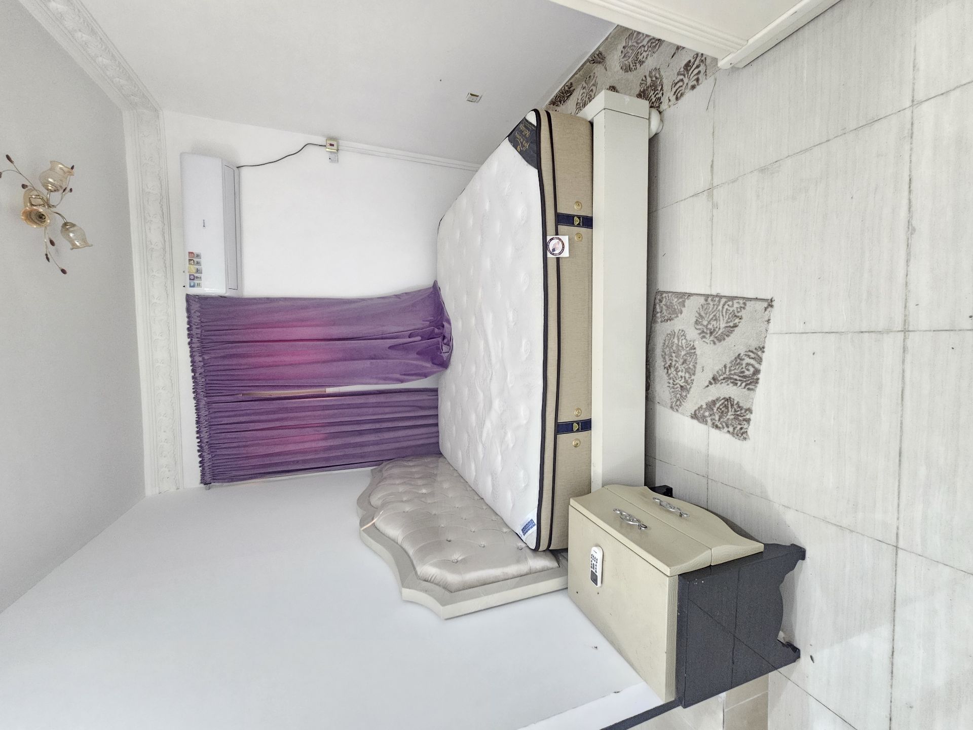 Bed with mattress, & 4door wardrobe  - Image 3