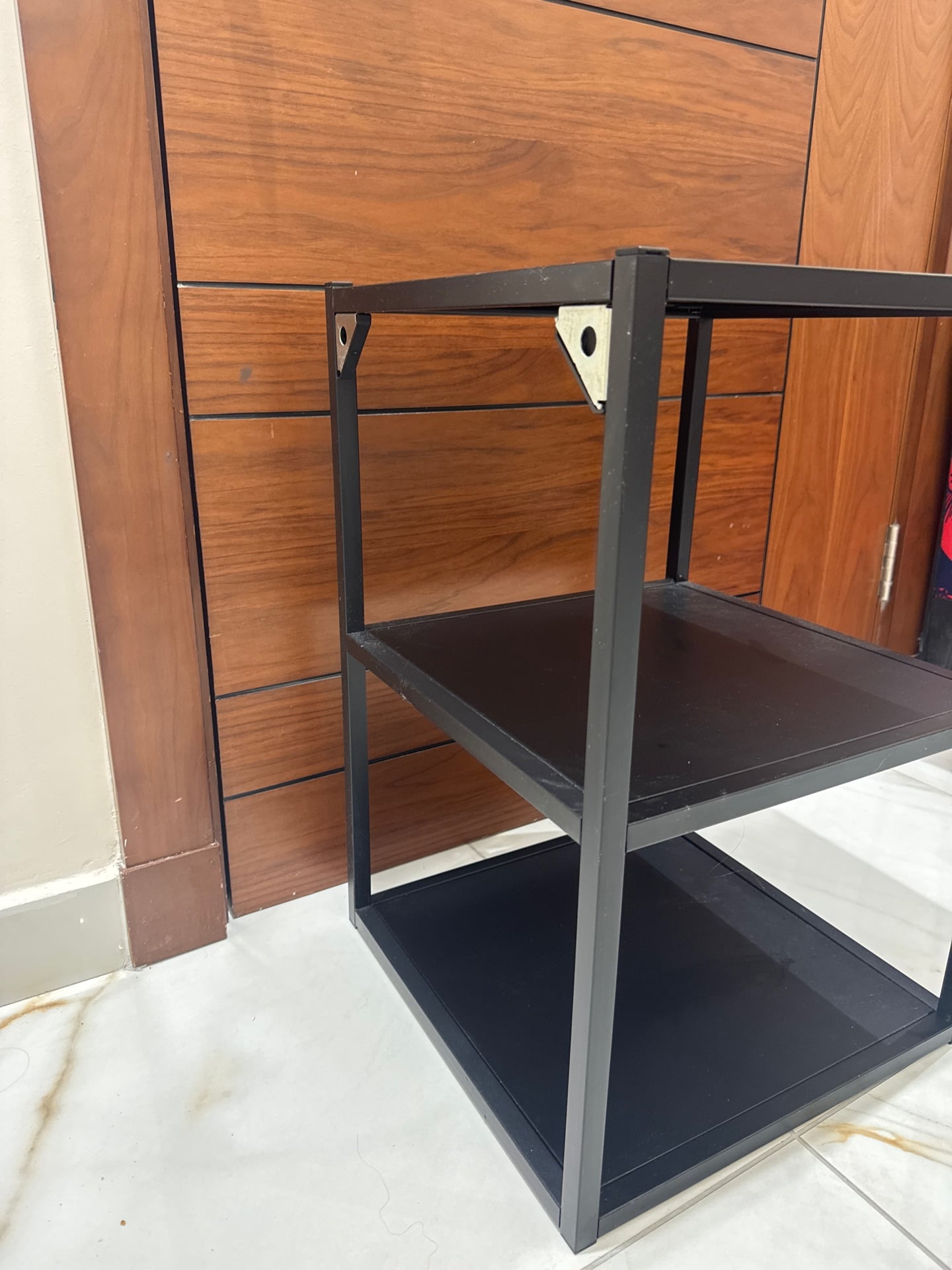 Black 3-Tier Shelf / Side Table - Image 3