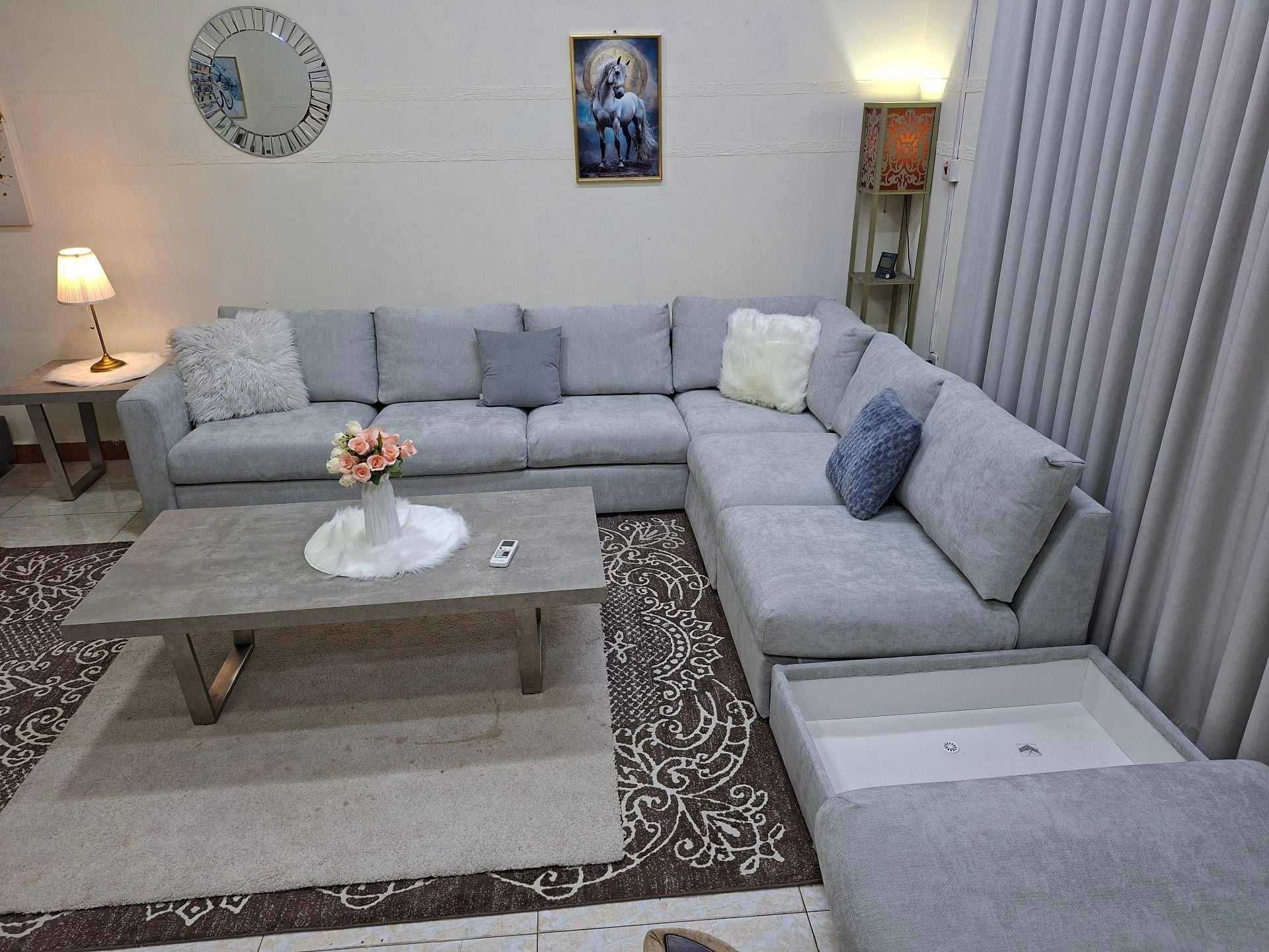 Ikea VIMLE L ship corner sofa with food storeg, selling like brand new condition - Image 10