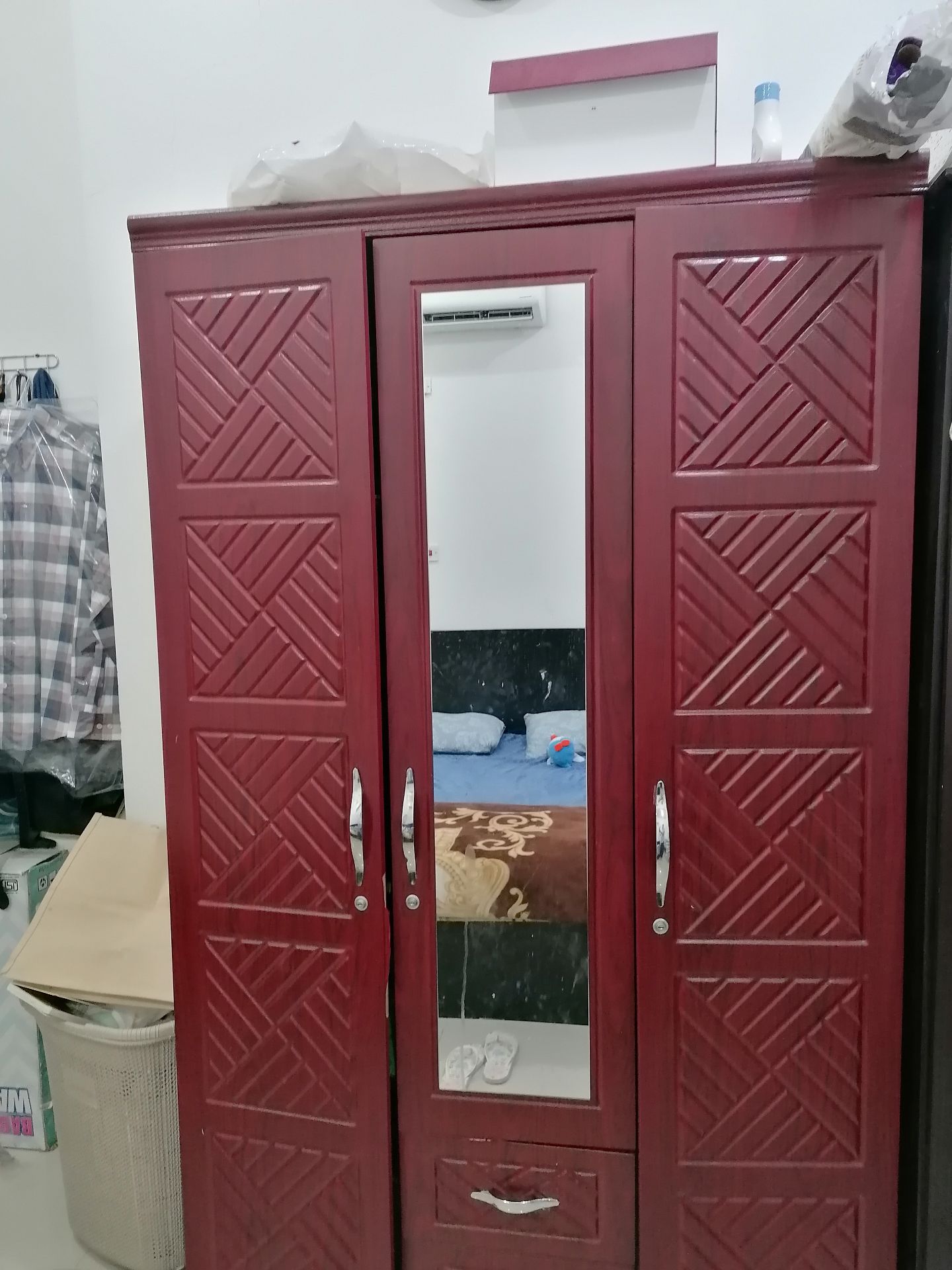 IKEA Bed cot & Mattress + 3 door wardrobe for sale - Image 2