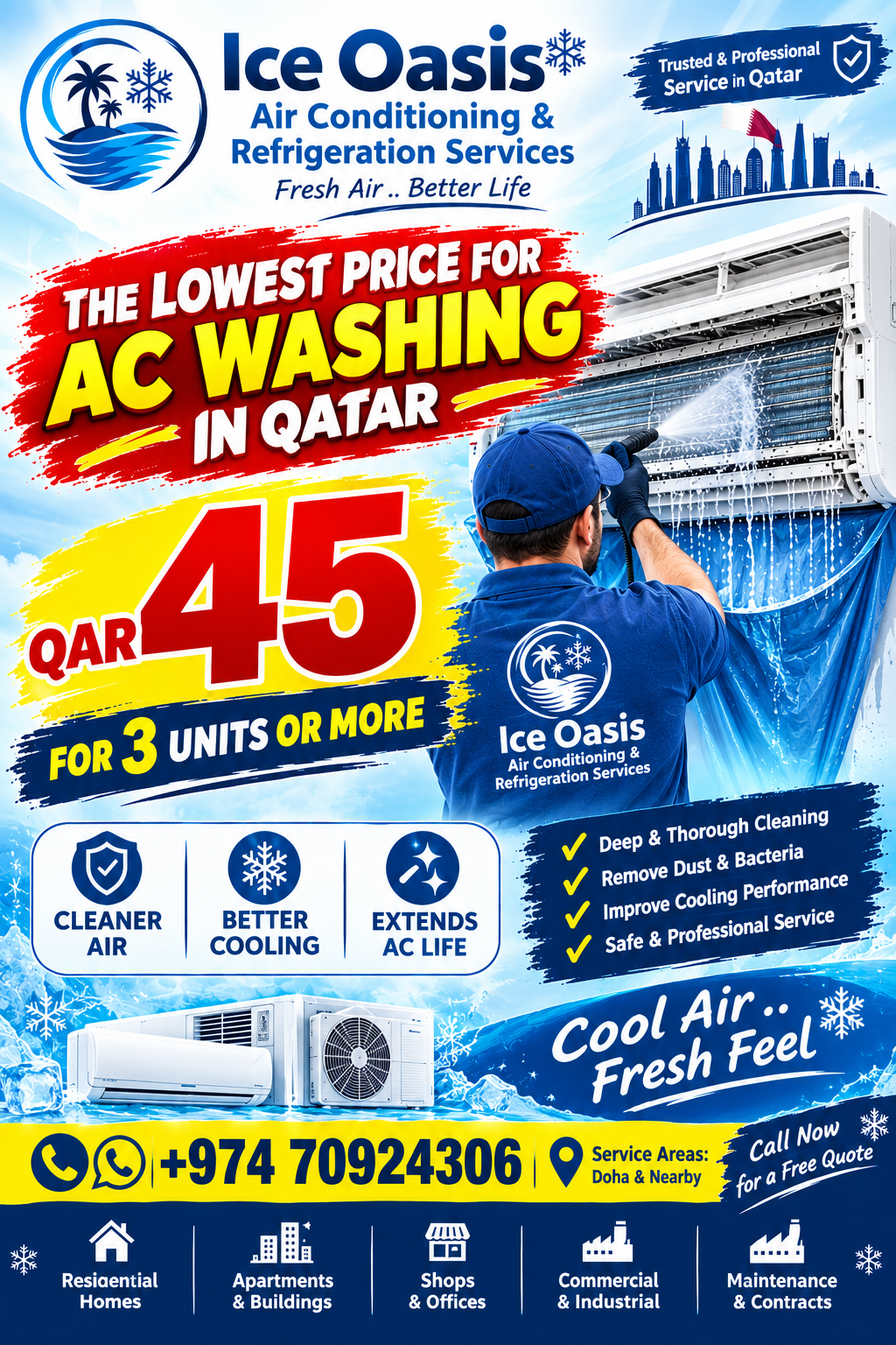 AC Washing and Free Inspection