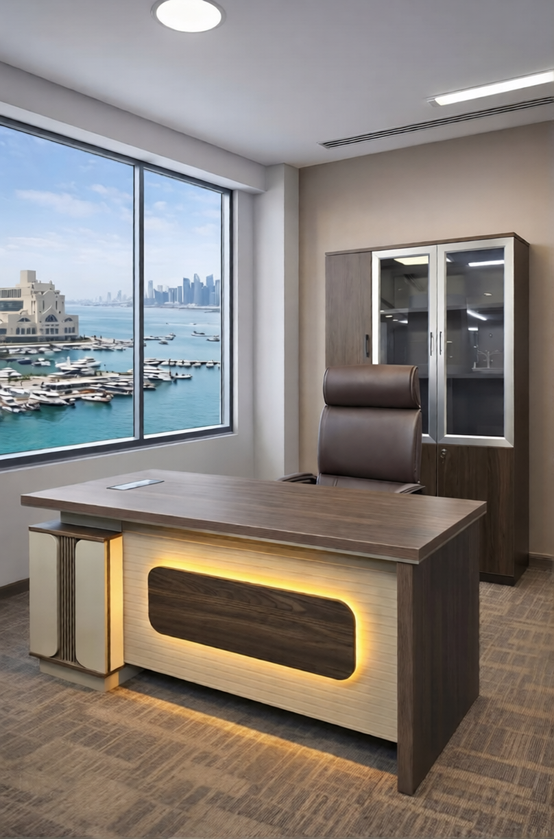 Brown Manager's Table  - Image 2
