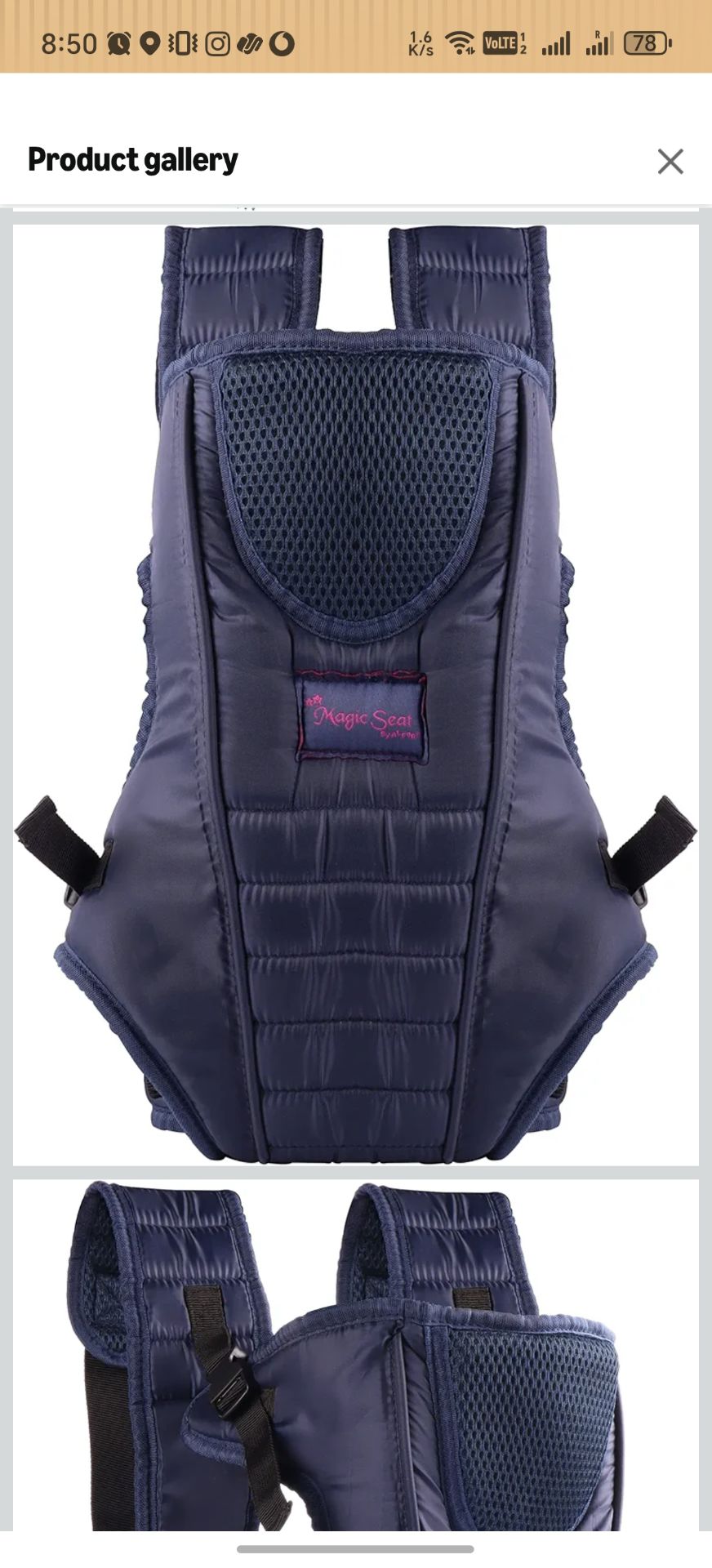 New adjustable Baby carrier for 3 to 24 months old baby - Image 3
