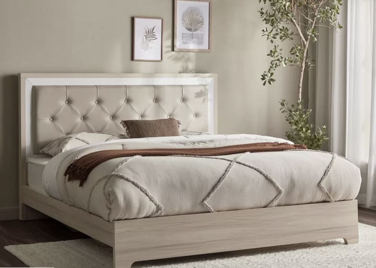 Home Center King Sized Bed and Wardrobe for Sale  - Image 1