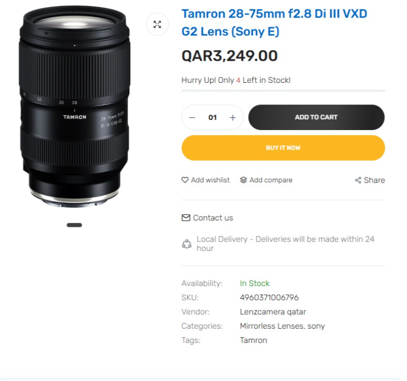 TAMRON LENS - FOR SALE - Image 5