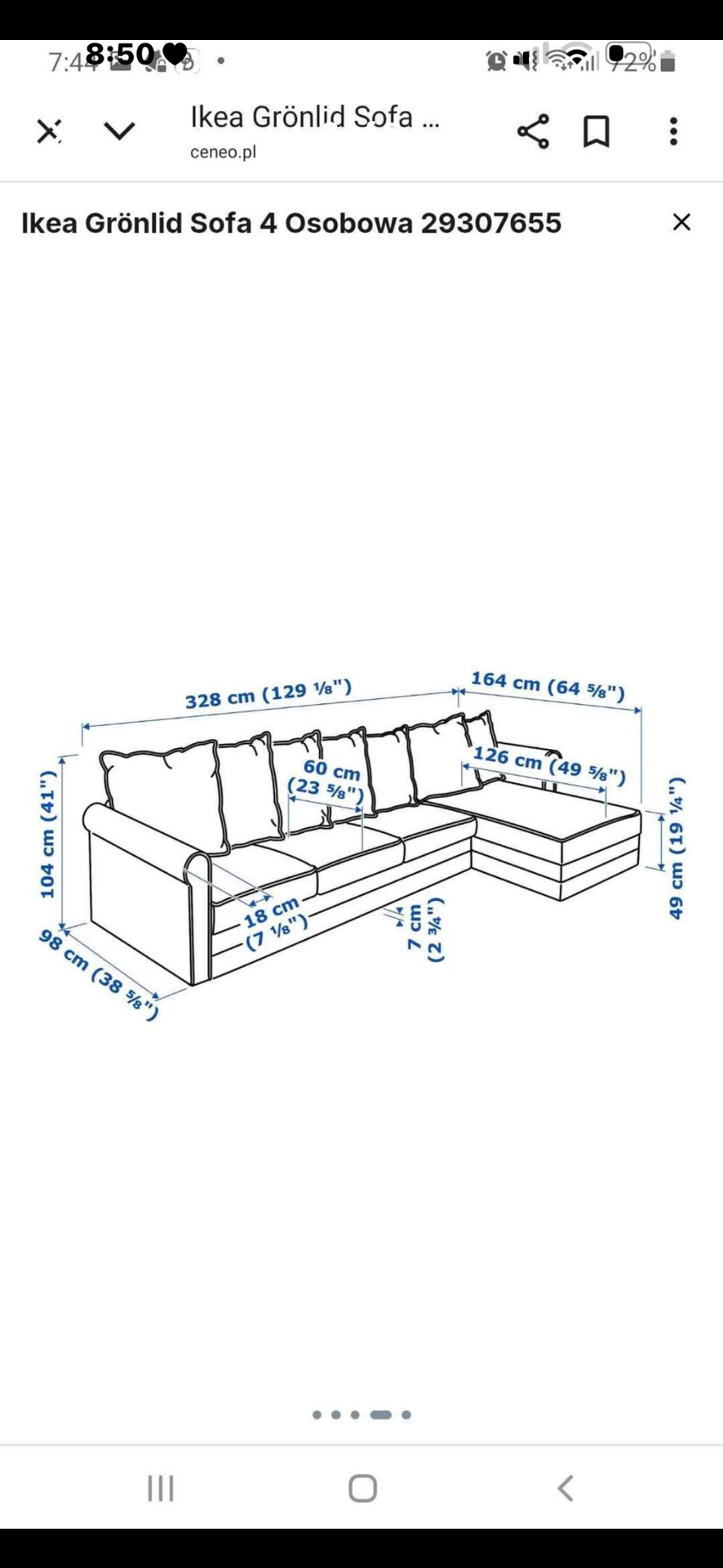 IKEA leather sofa - Image 6