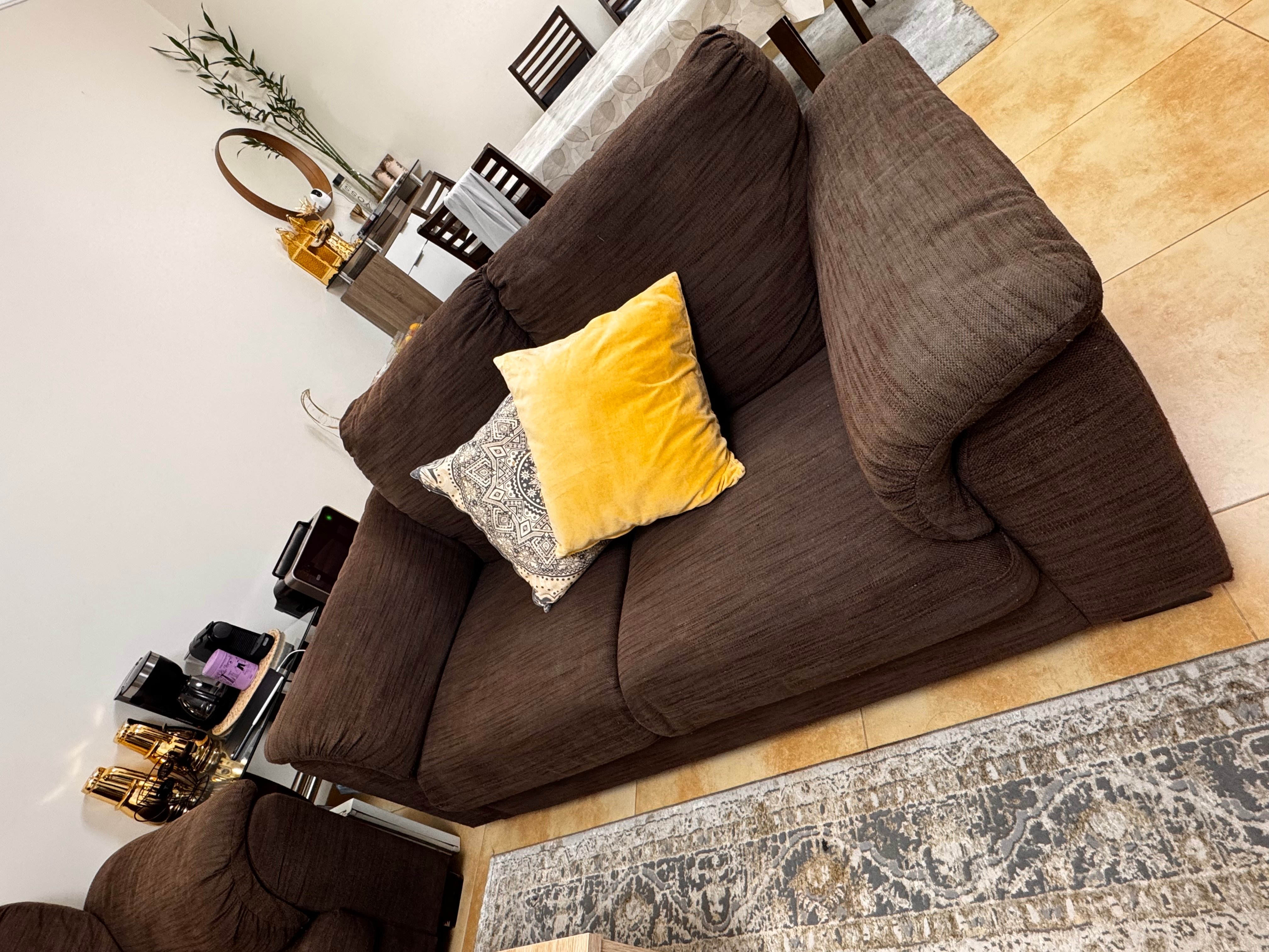 Sofa Set + TV table + Coffee table + Dining set (table+5 chairs) - Image 7