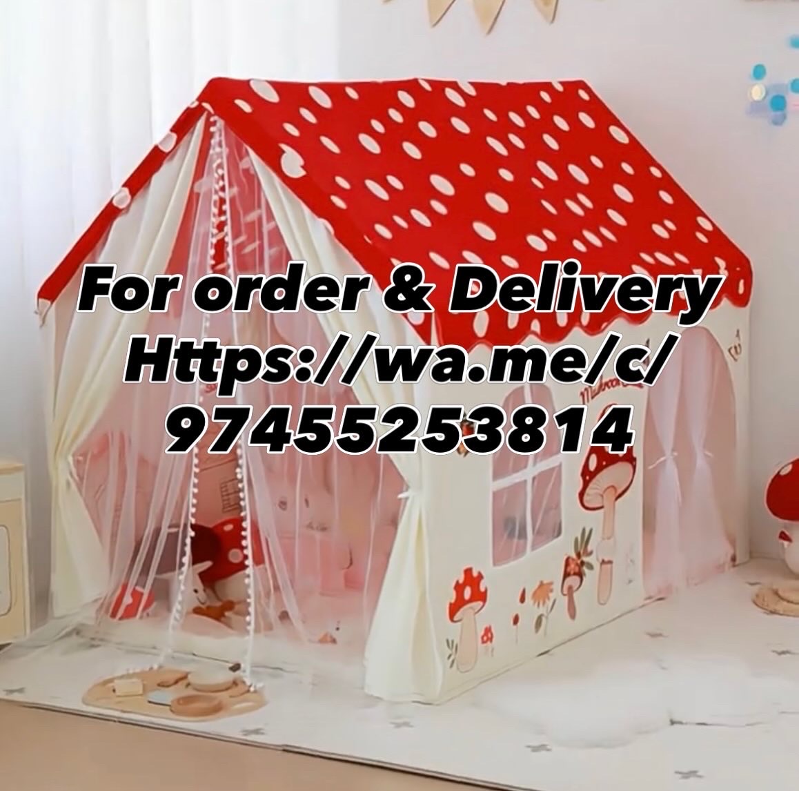 Mushroom tent for kids  - Image 2