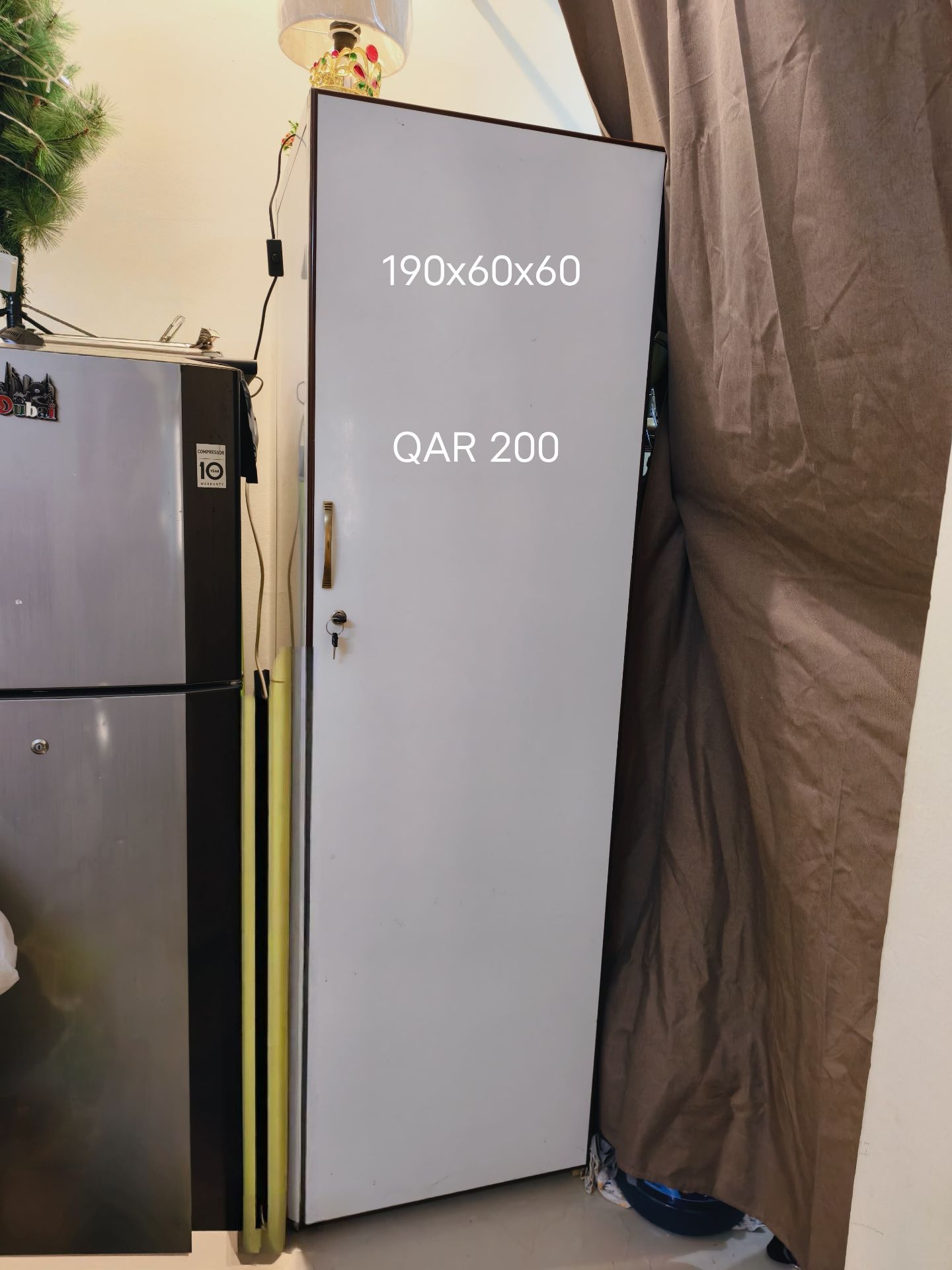 Single dooe wardrobe 190x60x60 - Image 1