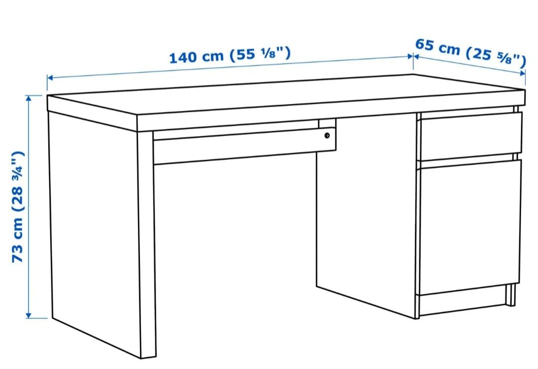 Office desk  IKEA MALM - Image 5