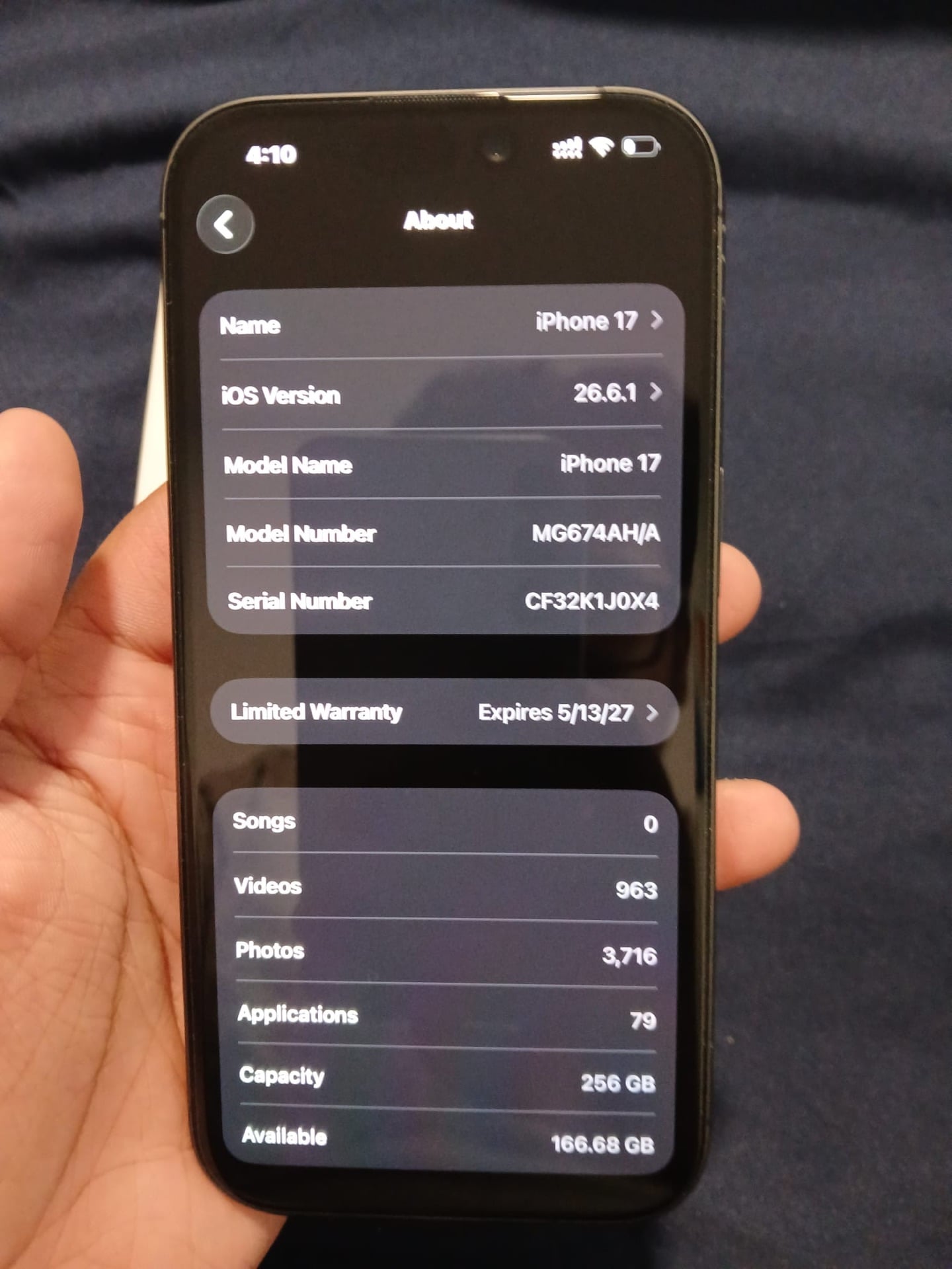 Apple iPhone 17 256GB Black - Used, Under Warranty - Image 10