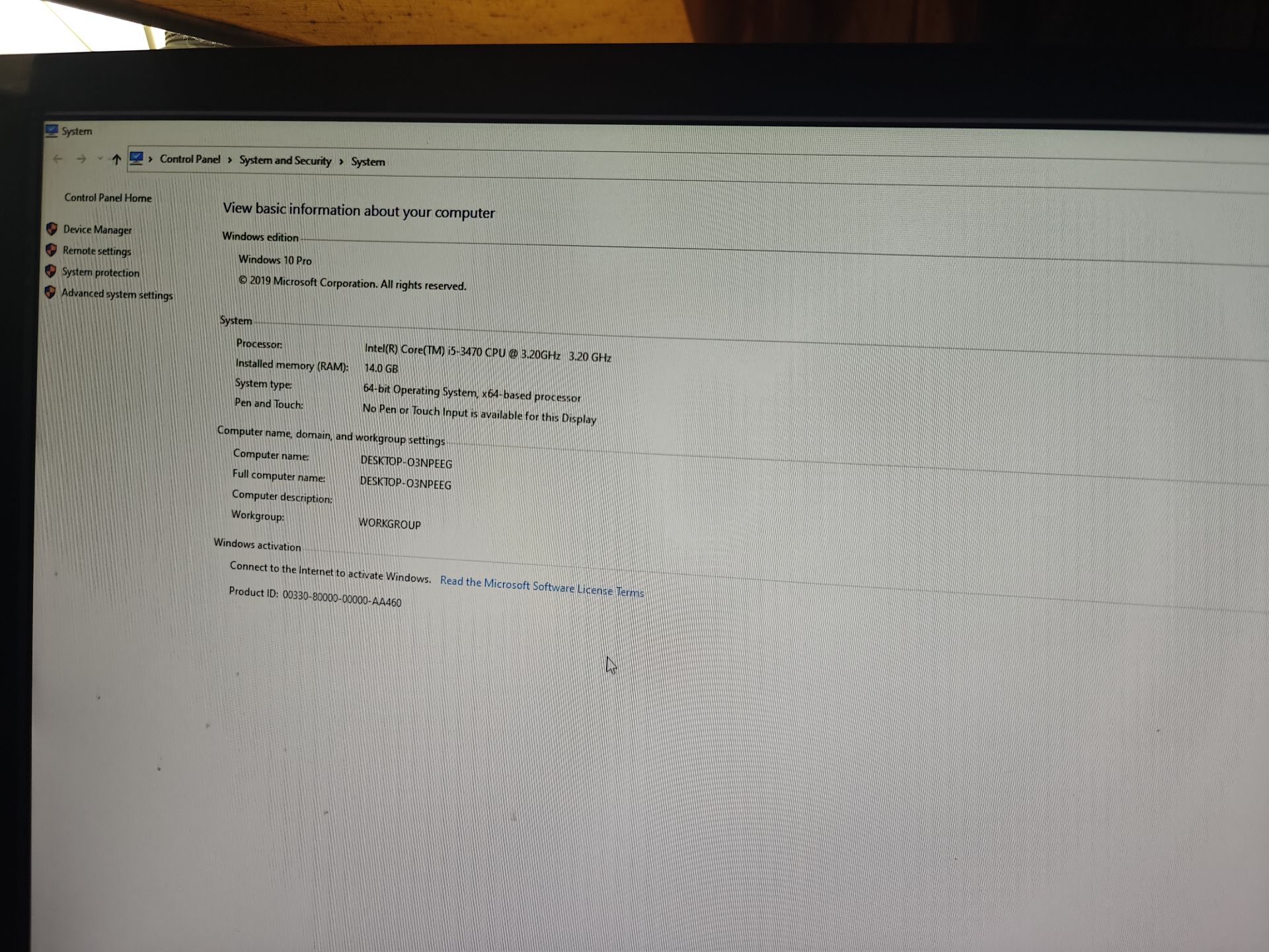 Desktop PC – Intel i5-3470 @ 3.20GHz / 14GB RAM / Windows 10 Pro - Image 6
