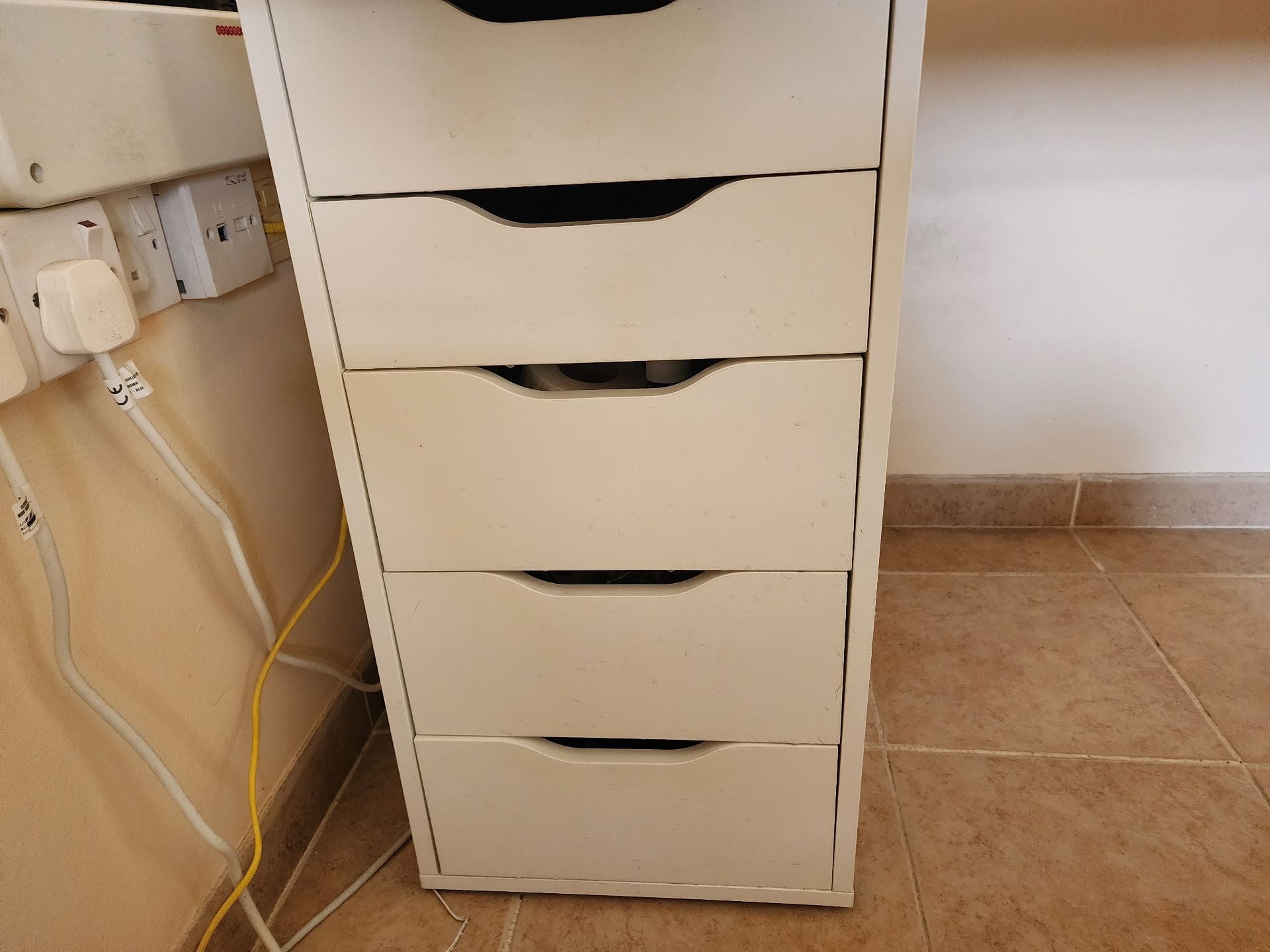 Ikea solid wood desk and drawer  - Image 4