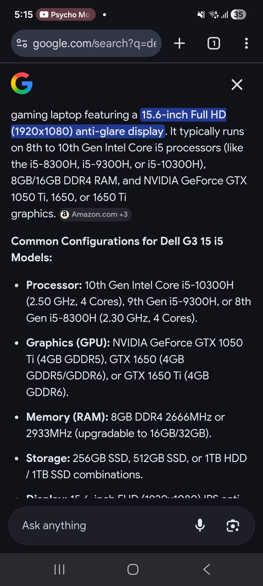 Dell G3 15 Laptop - Image 4