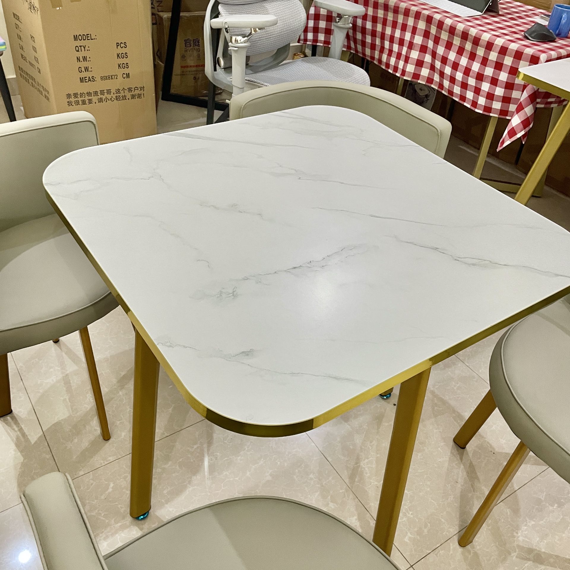 Dining table, dining chair, kitchen table, restaurant table, cafe table, 4 seate - Image 7