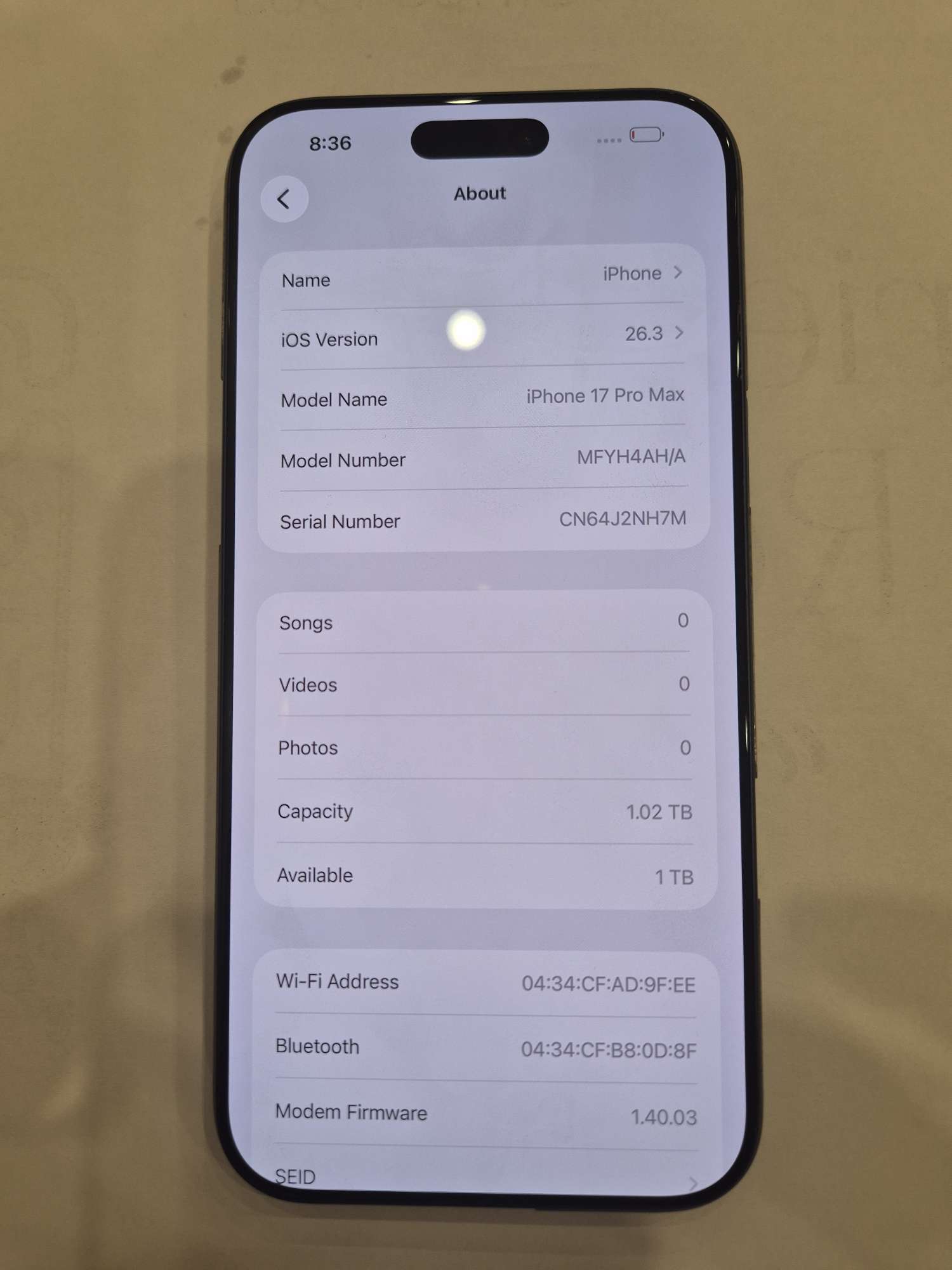 IPhone 17 Pro Max 1TB Deep Blue - Image 1