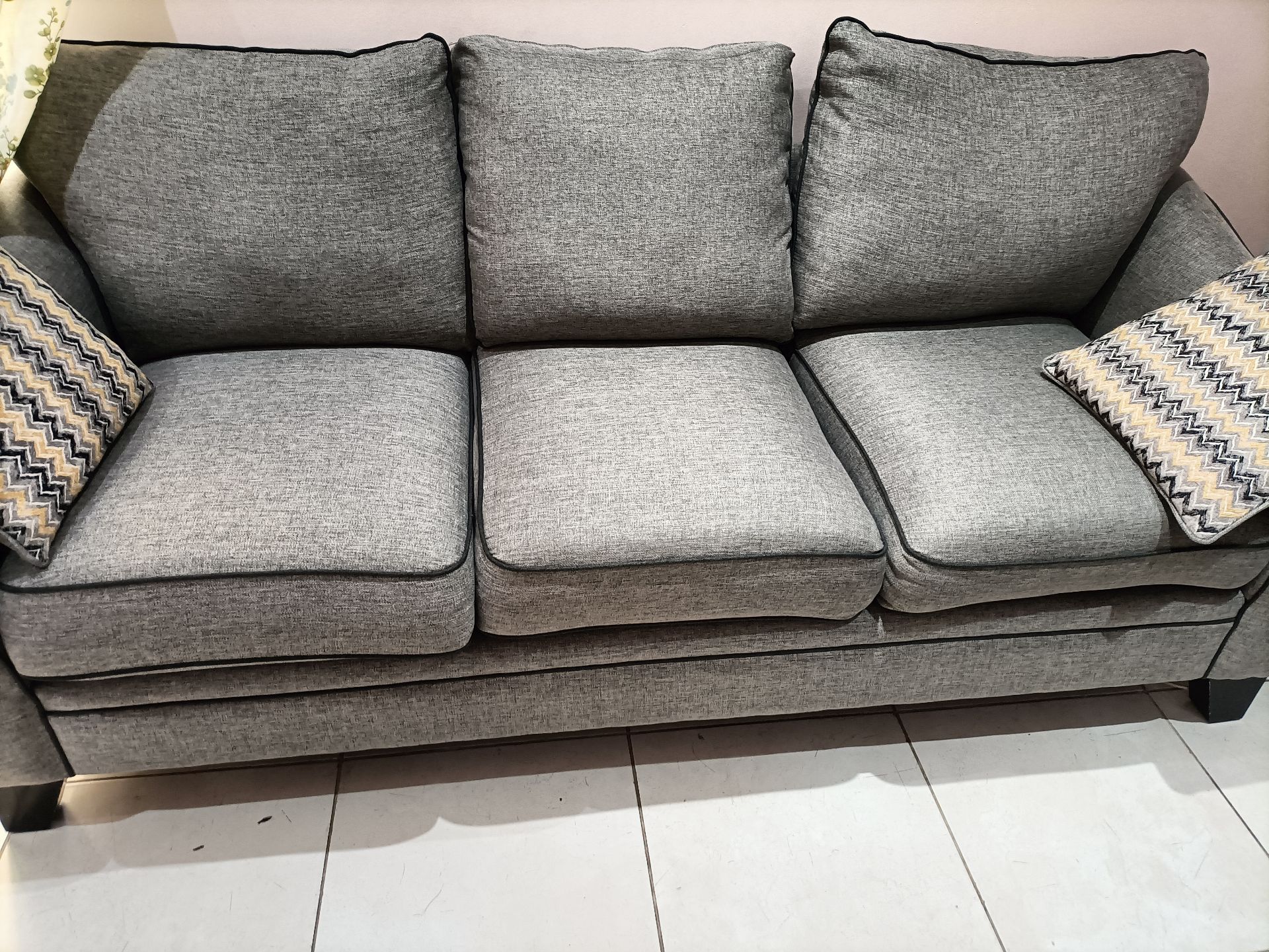 Pan Emirates 3 seater sofa set with 2 side pillows  - Image 5