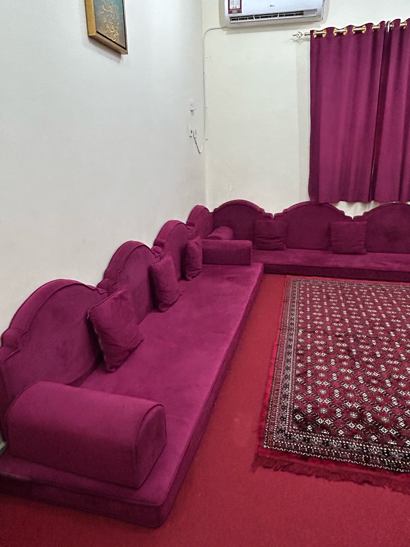 Curtains, carpet, and sofa - Image 1