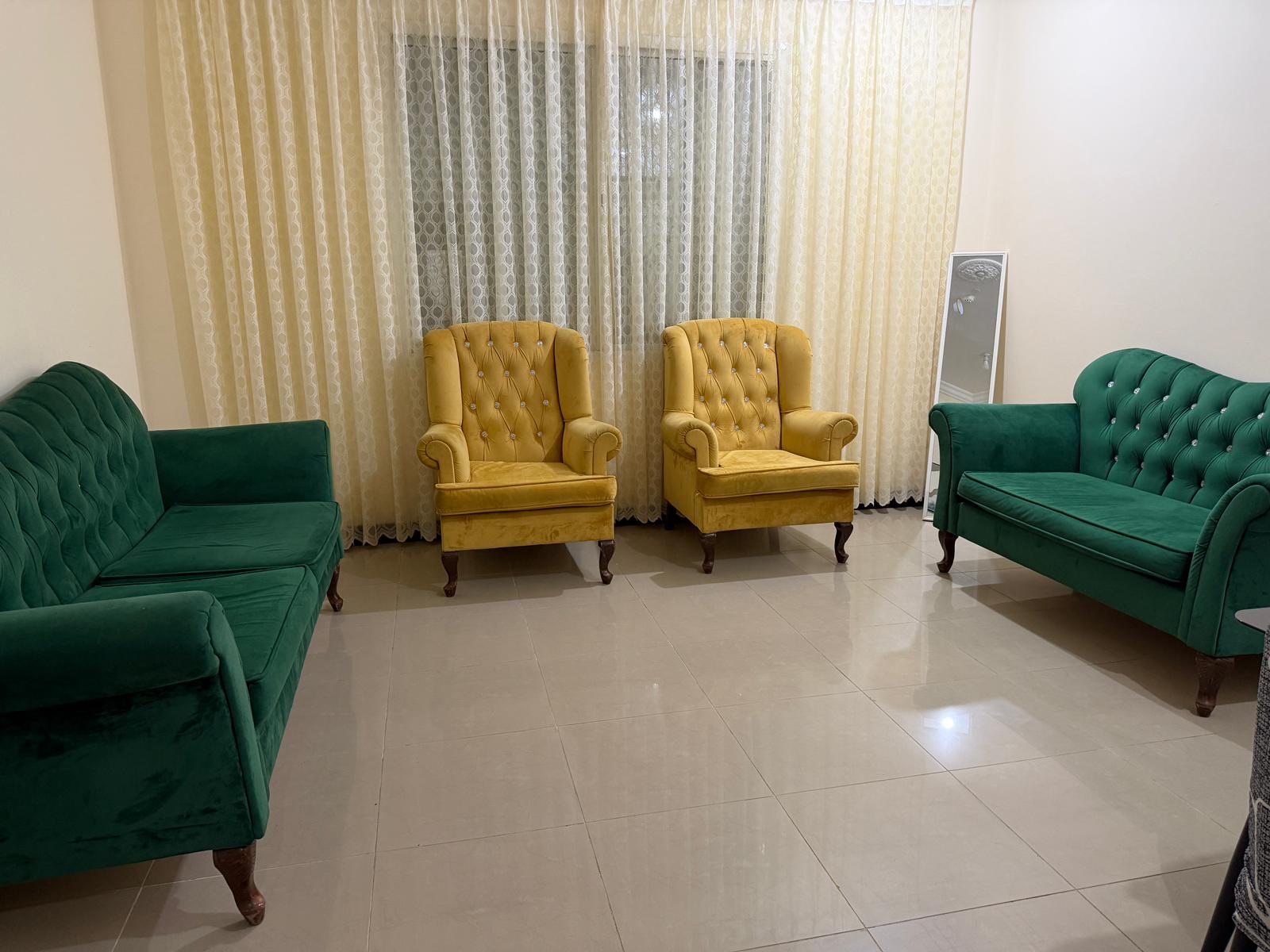 Luxury Velvet Sofa Set for Sale – Excellent Condition - Image 3