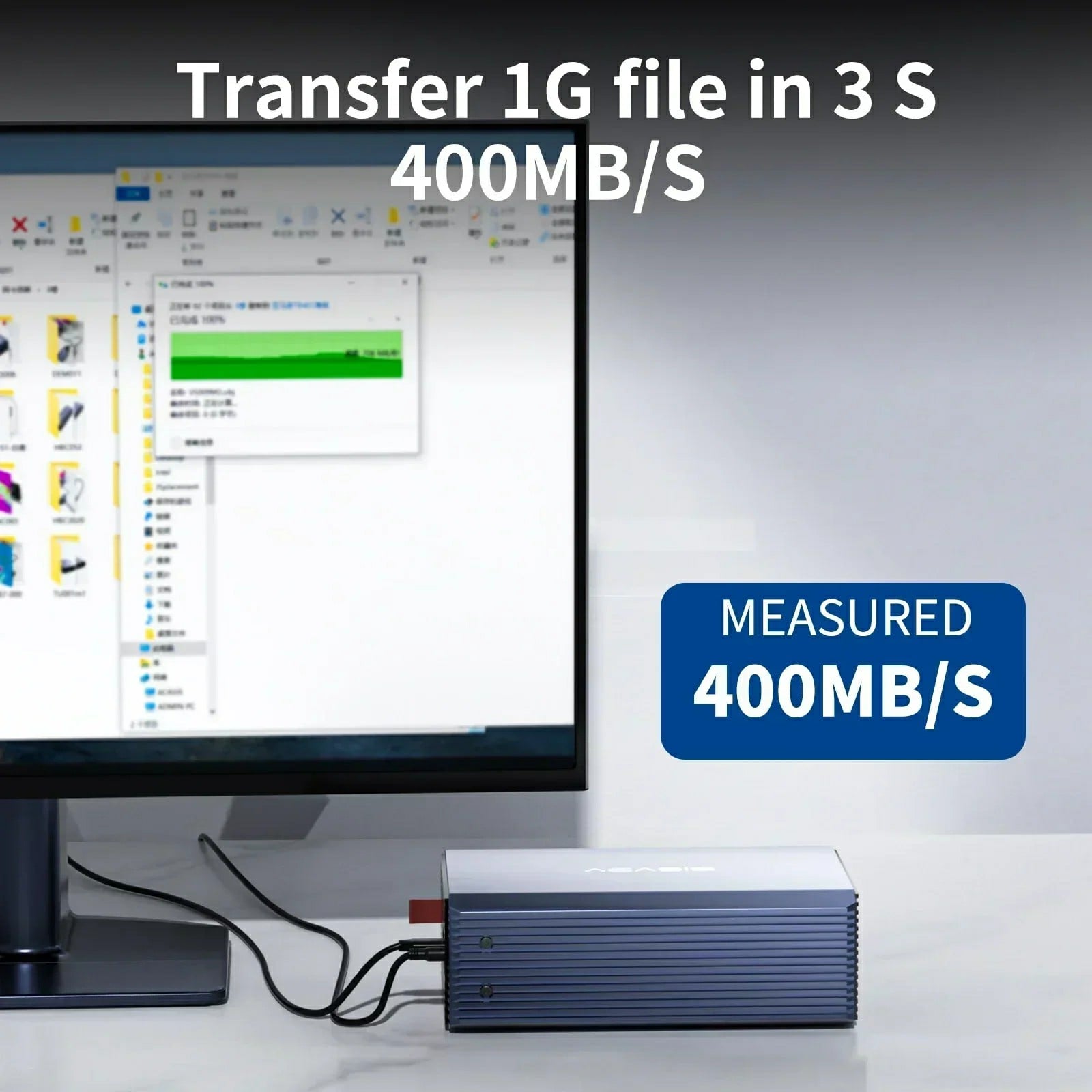 حافظة خارجية Acasis Dual Bay 3.5/2.5 إنش HDD/SSD نوع-C - Image 7