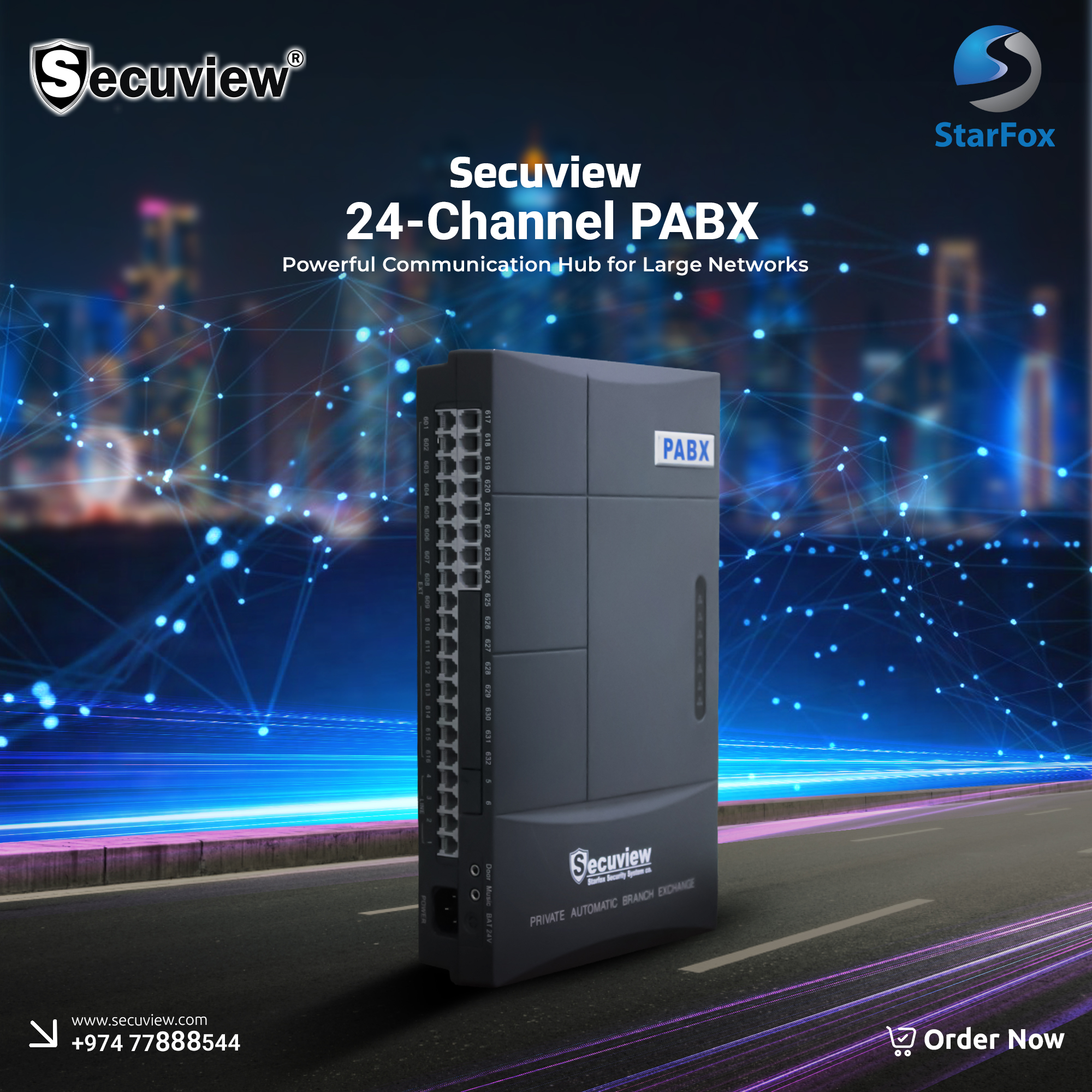 Secuview 24-Channel PABX Powerful Communication Hub for Large Networks - Image 1