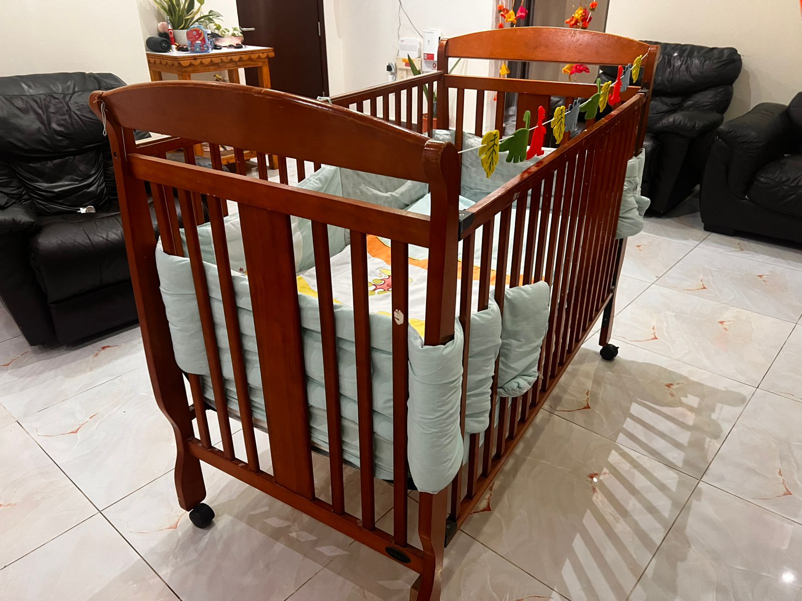 Babyshop's Juniors brand baby cot and mattress for sale - Image 1