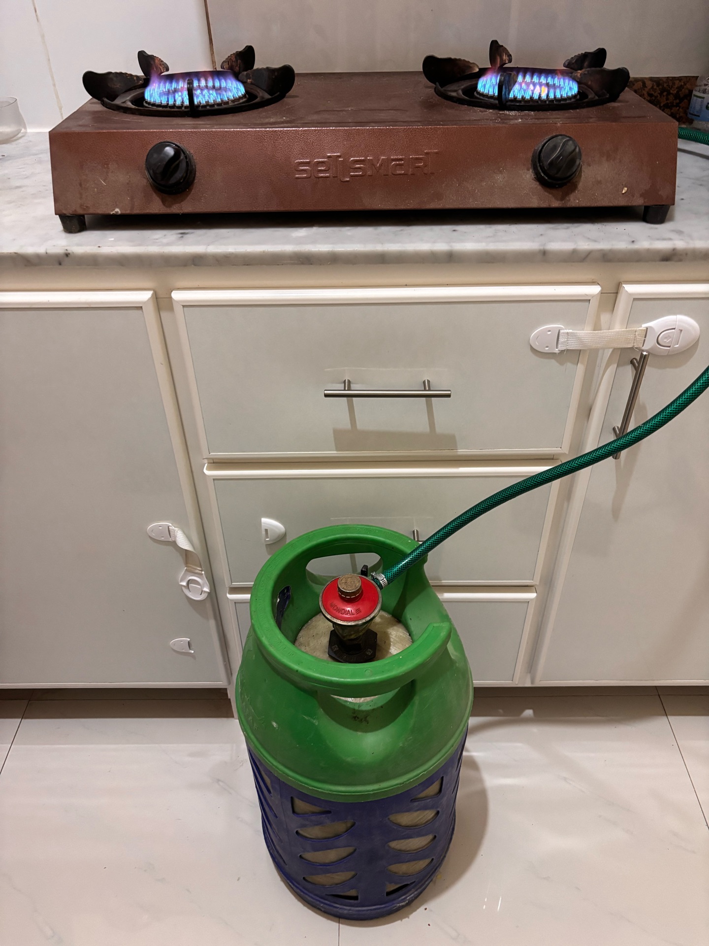 12KG Big Gas Cylinder with Glass Burner full set - Image 6