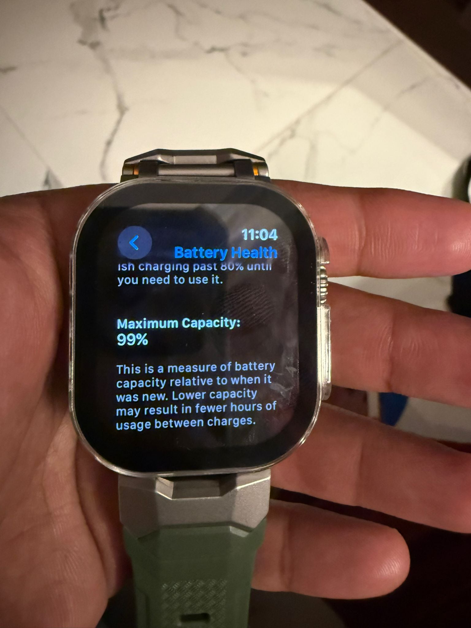 Apple-Watch Ultra 2-49MM-Green /Grey Trail Loop ( Unused Strap )2100qr - Image 3