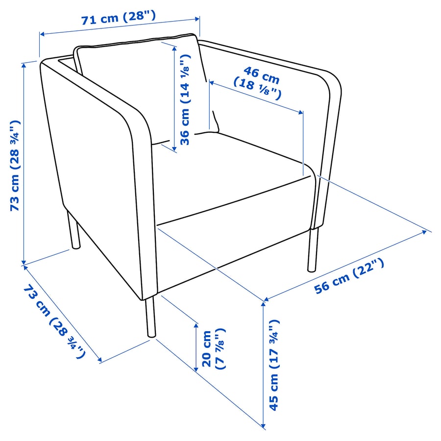Sofa Armchair, Skiftebo orange - Image 7