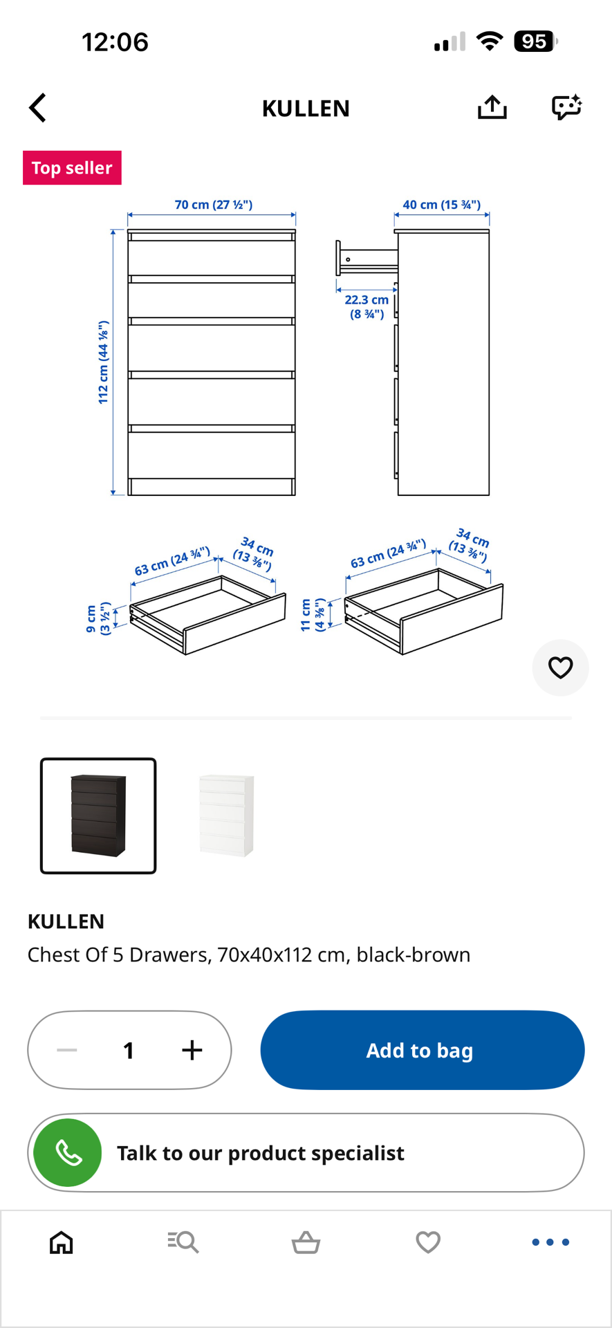 Ikea Chest Drawer and Ikea Cabinet - Image 7