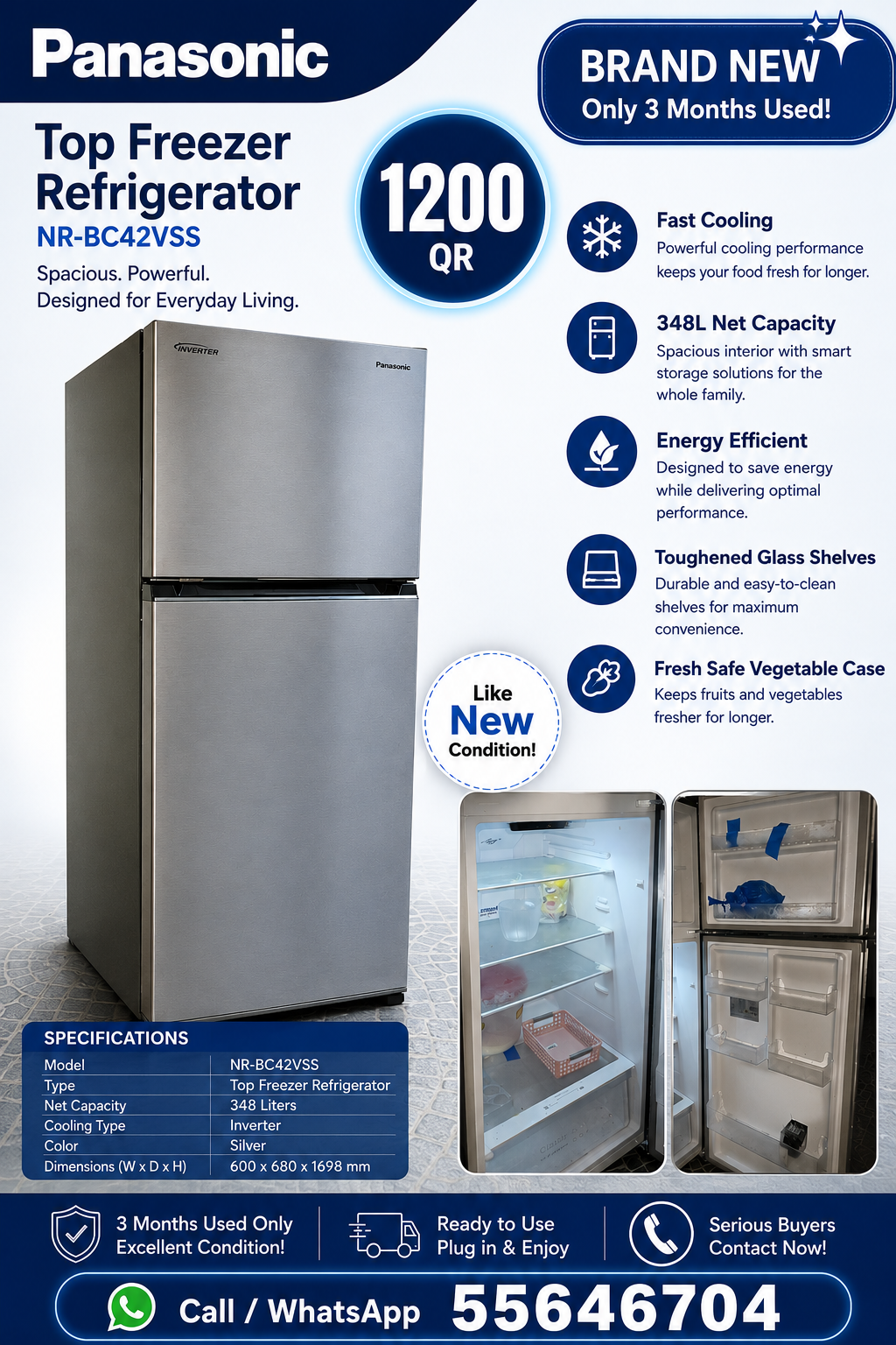 fridge- first owner brand new - Image 1