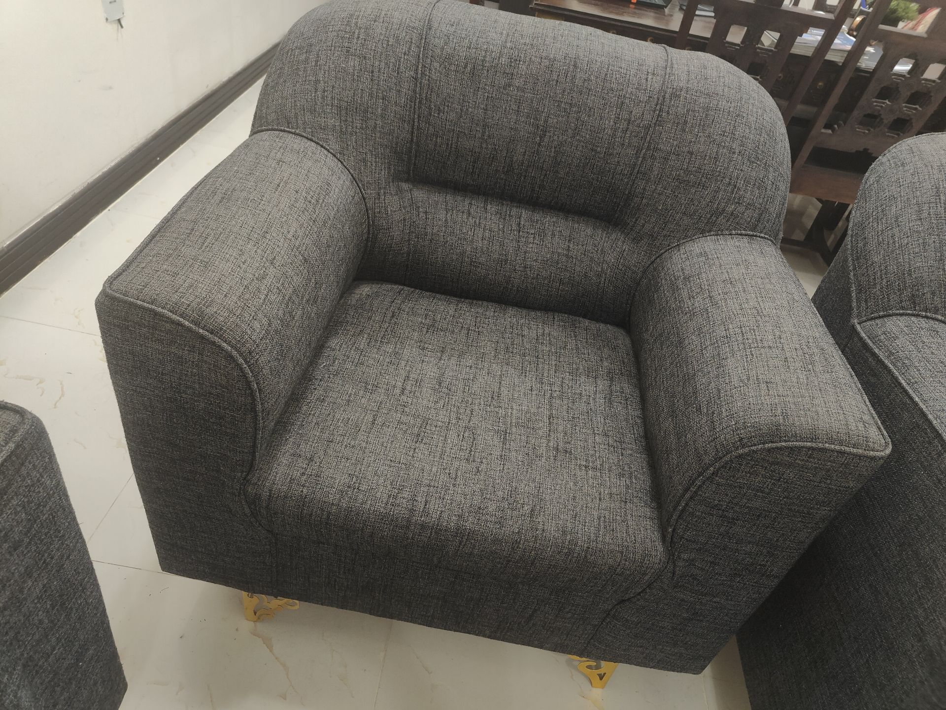 Two single beds with mattress on sale,sofa set ,two blankets double bed on sale - Image 4
