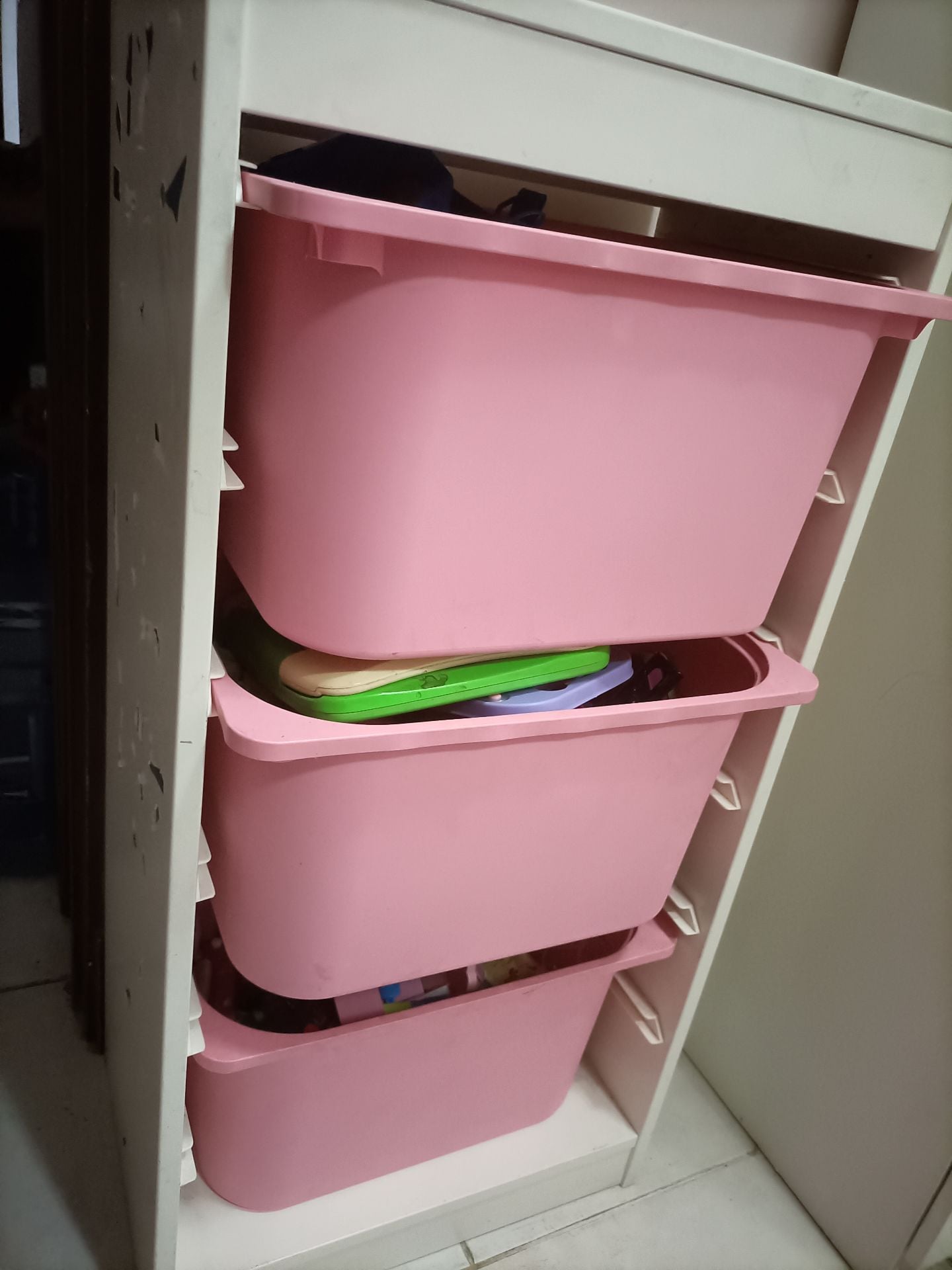IKEA kids toys organiser with 3 boxes  - Image 5