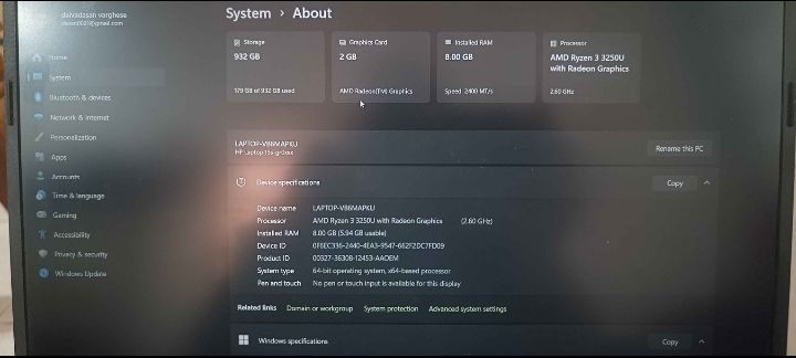 HP Laptop 15s-gr0xxx 8GB RAM and 1TB storage  - Image 2
