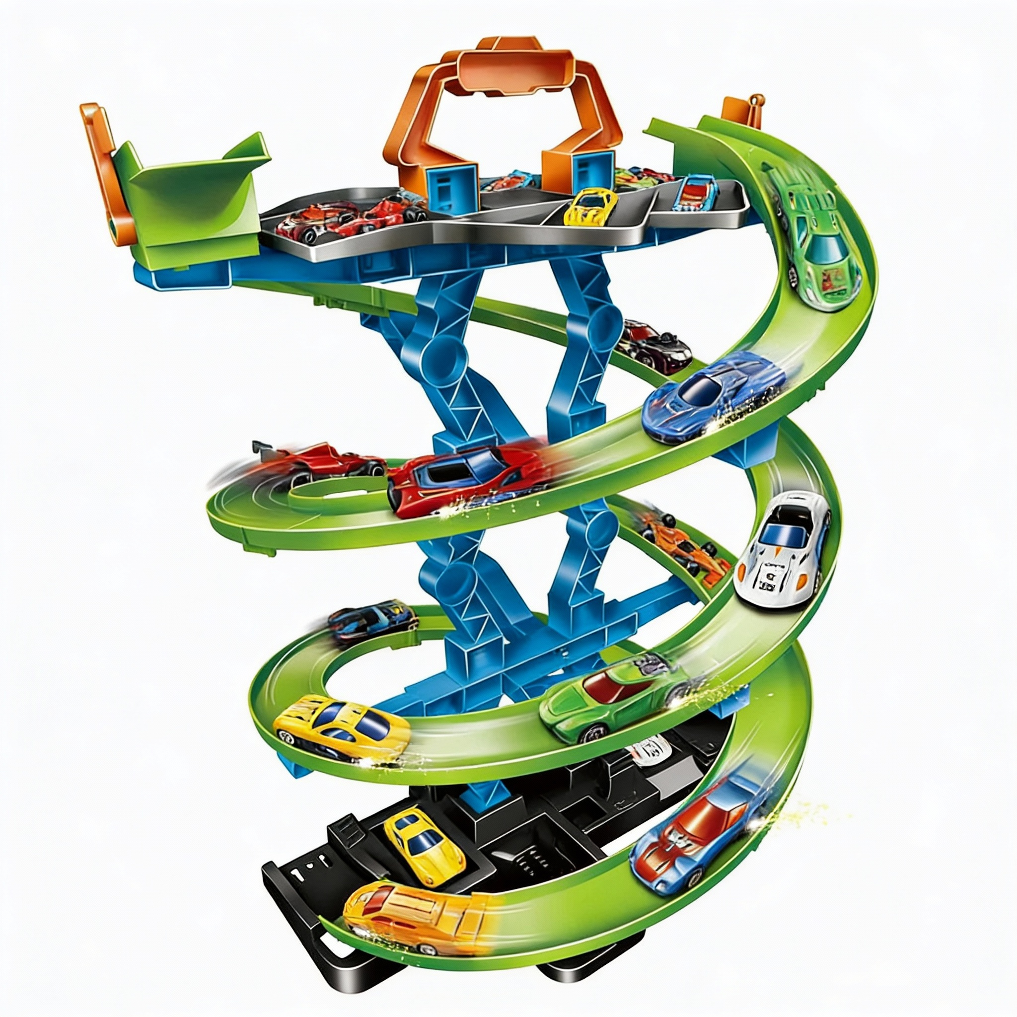 High Speed Spiral Track Car Set - Image 4