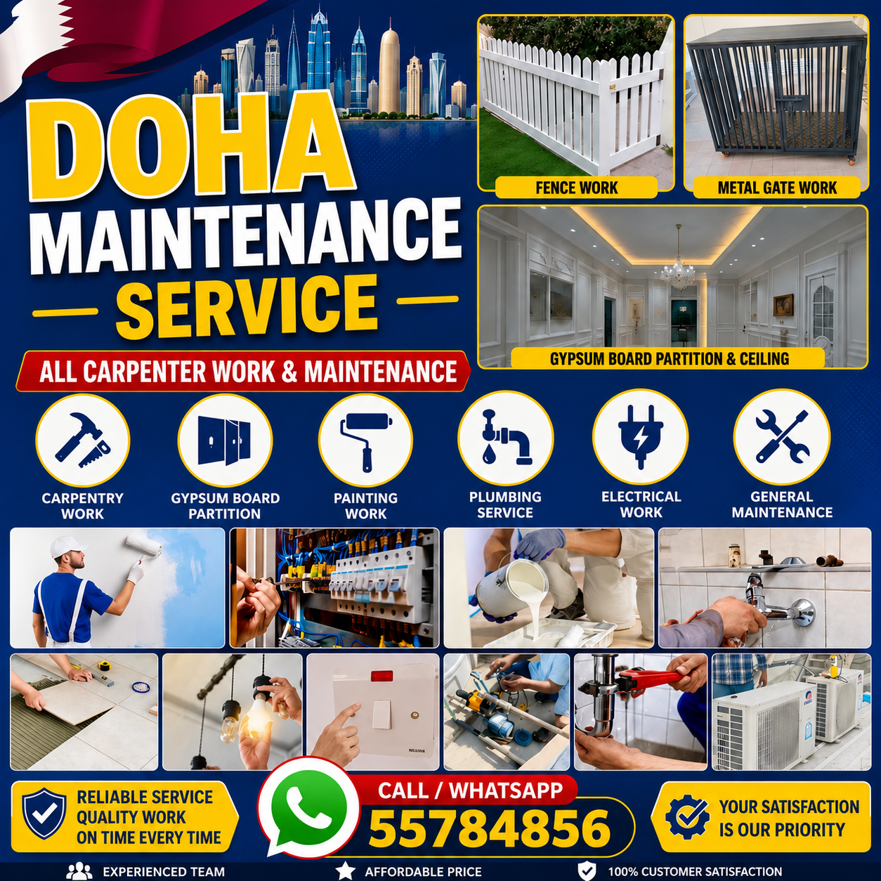 Expert Carpenter All Maintenance in Doha