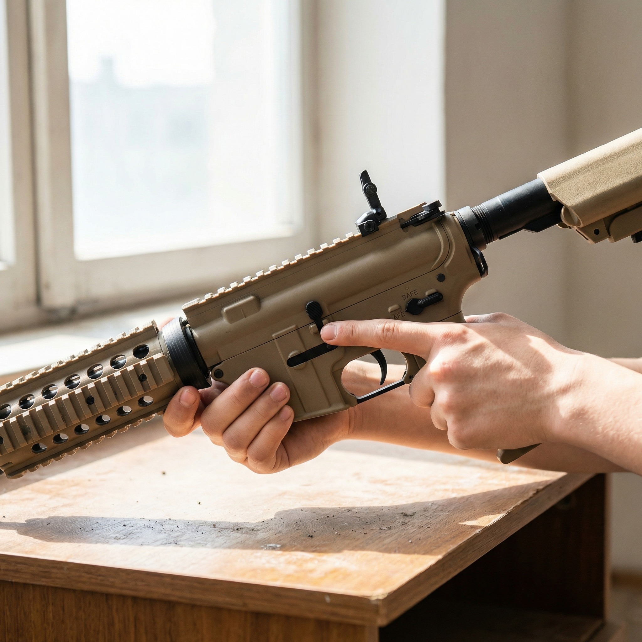 M4A1 Electric Gel Blaster – Recheargable Gel Bullet Gun - Image 6