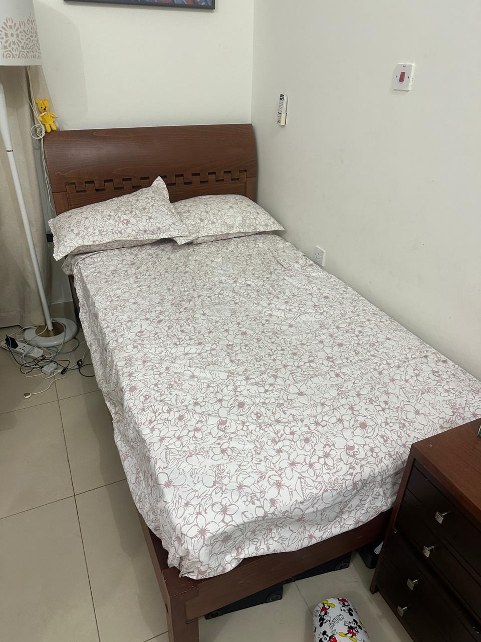 SINGLE BED AND MATTRESS - Image 1