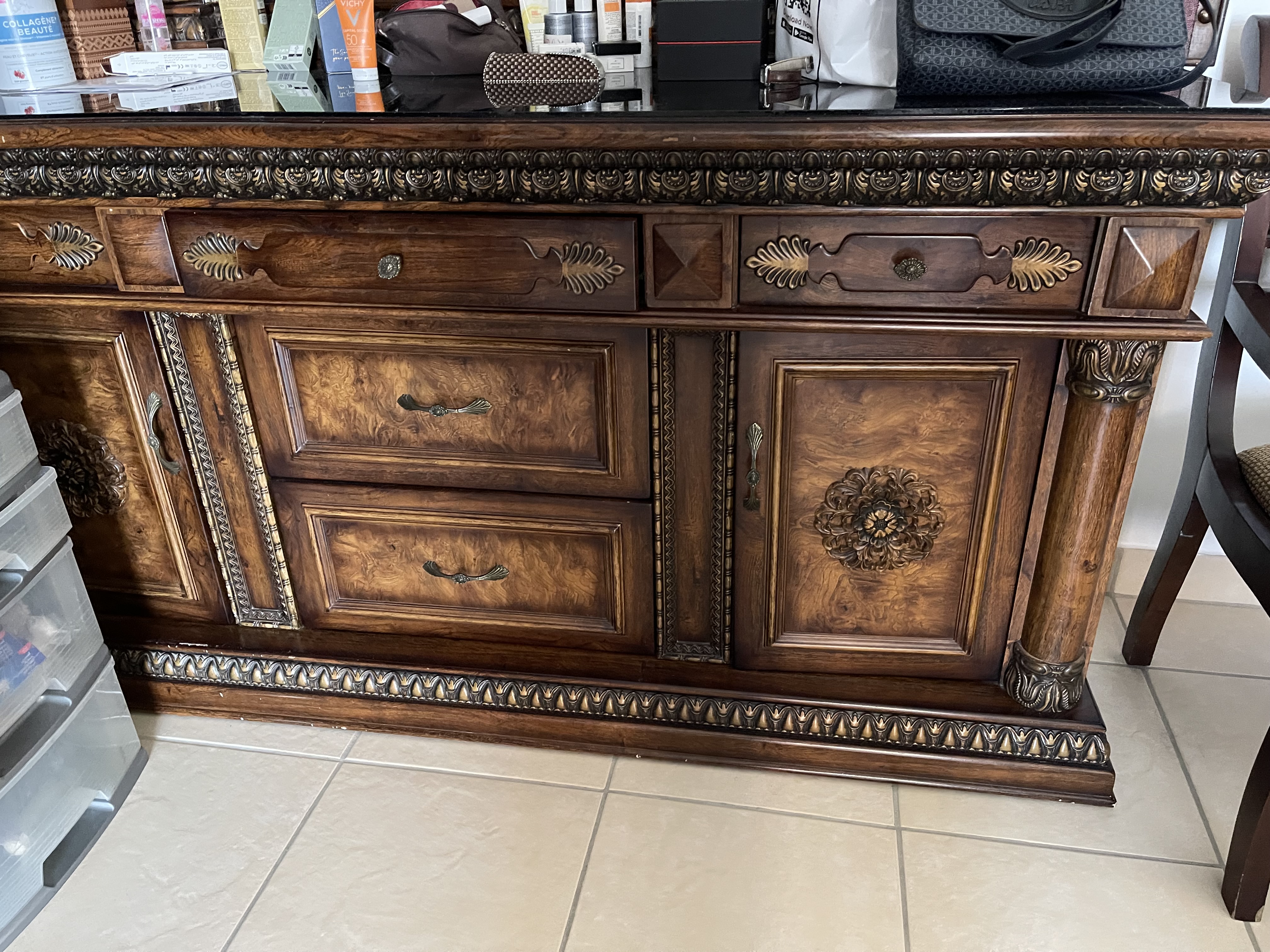 Chest of drawers with mirror - Image 4