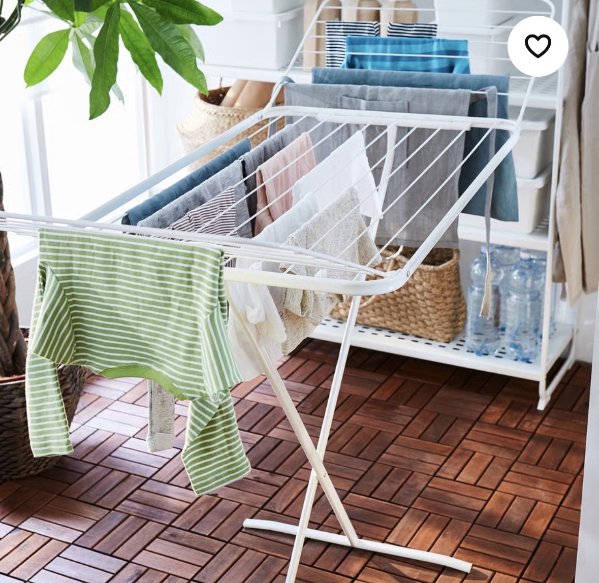 IKEA MULIG Foldable Drying Rack – White - Image 3