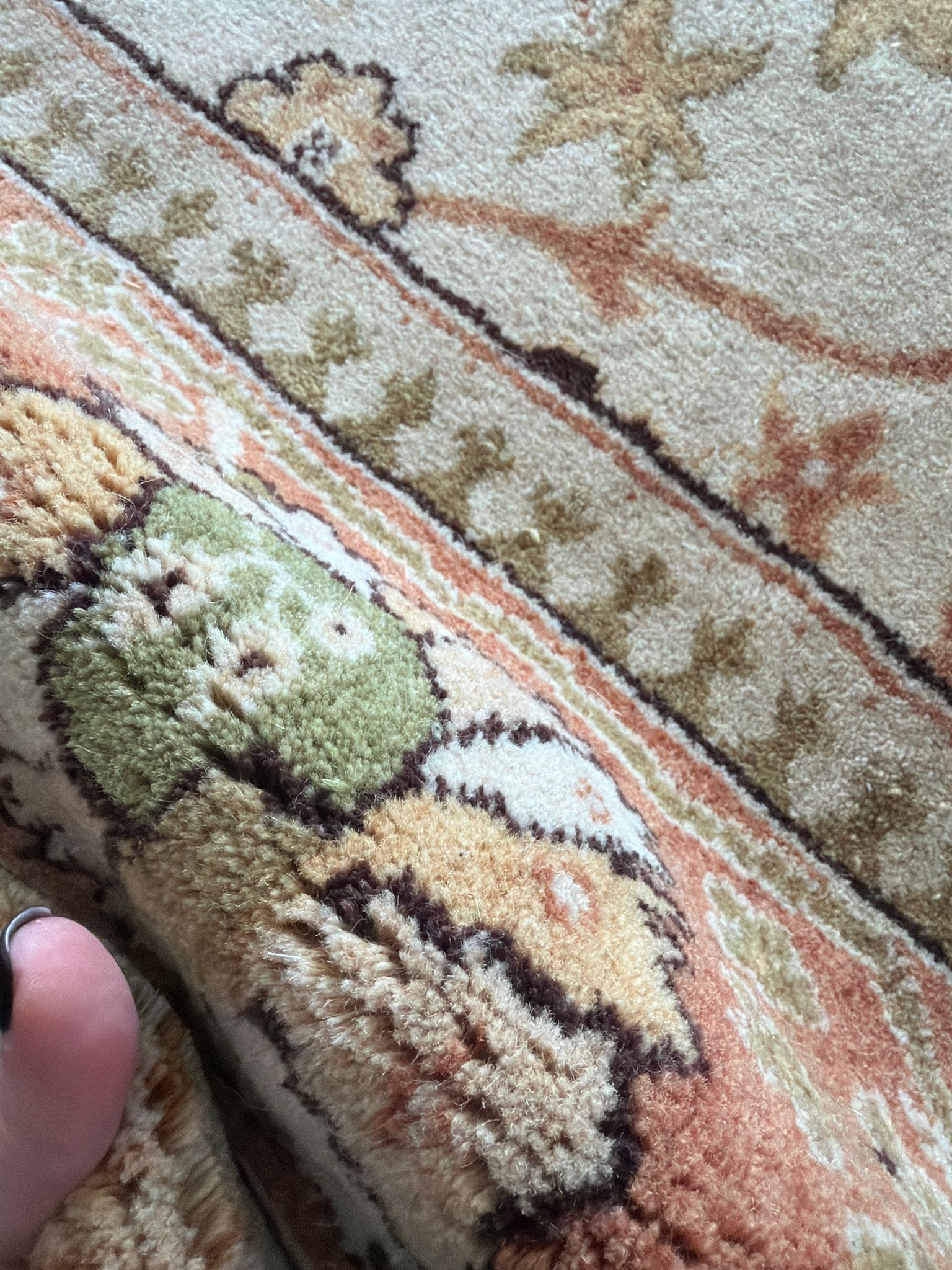 New Hand-Knotted Wool Oushak rug - Image 3