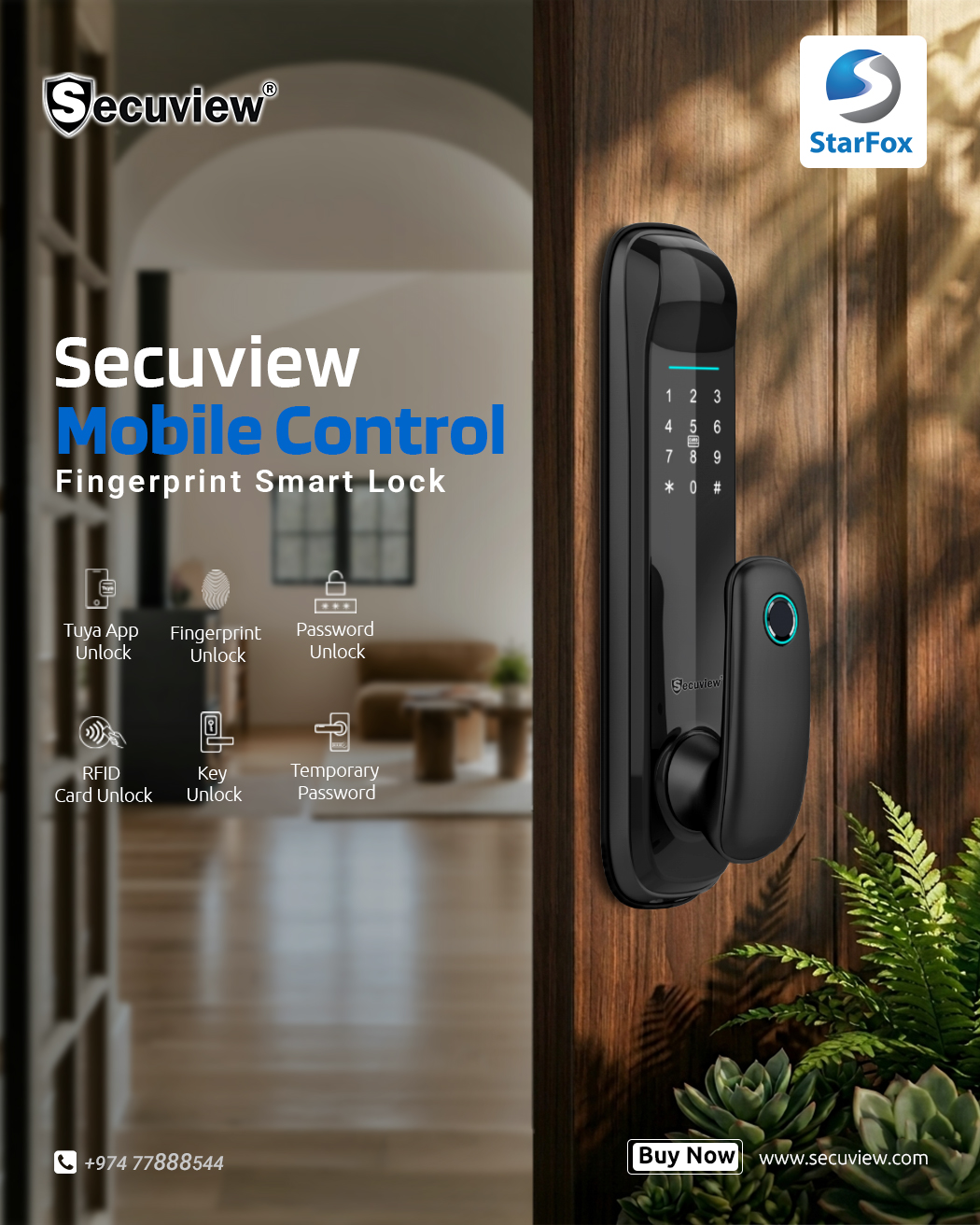 Mobile Control Fingerprint Smart Lock - Image 1