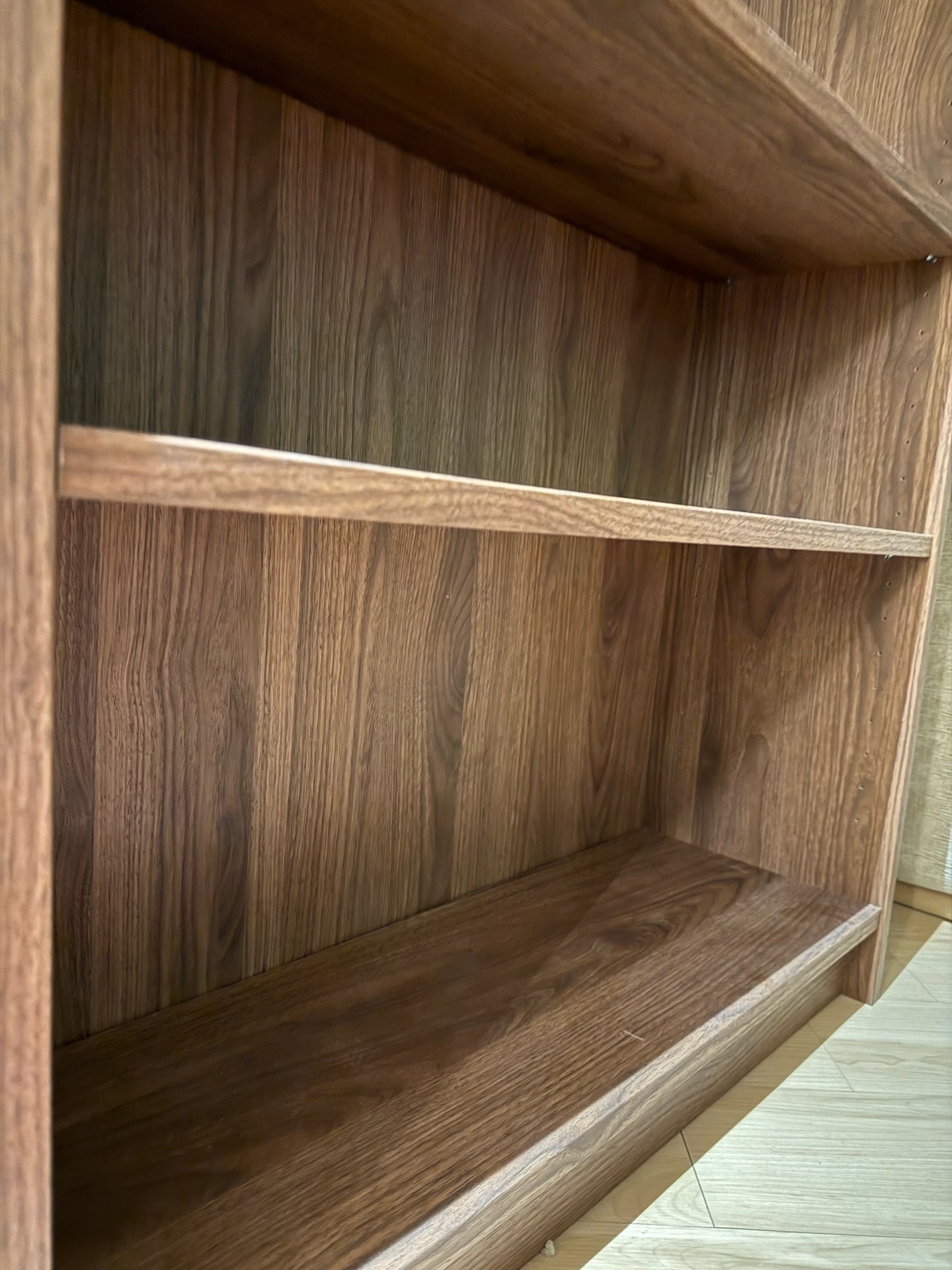 Modern Walnut Bookshelf - Excellent Condition - Image 5